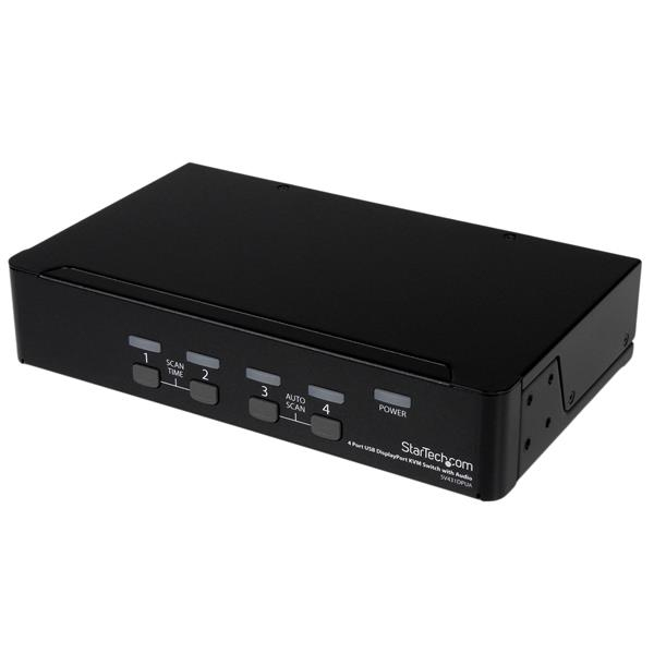STARTECH.COM 4 Port USB DisplayPort KVM Switch with Audio