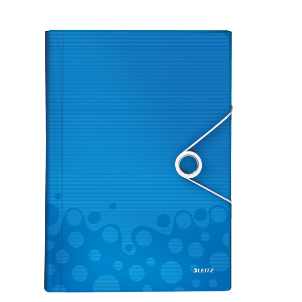 LEITZ Fächermappe WOW 4589 6 Fächer blau, 1 St.