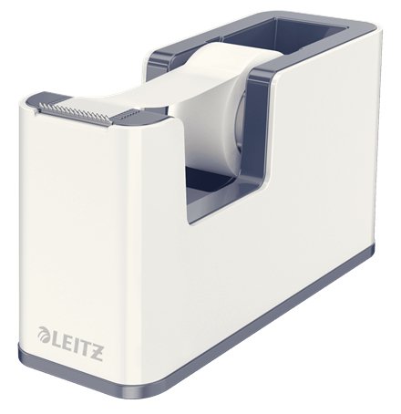 LEITZ Tischabroller WOW Duo Colour perlweiß/grau