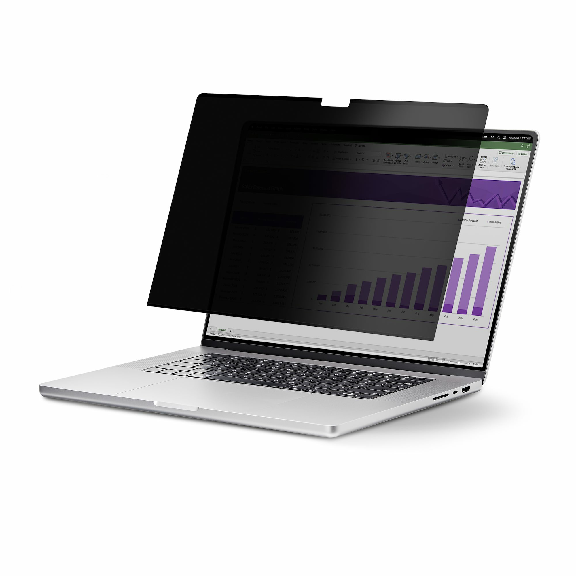 STARTECH.COM 33,78cm 13,3Zoll 16:10 Touch Laptop Sichtschutz Sichtschutzfolie Notebook Blickschutzfilter/Blaulichtfilter Flip-Up