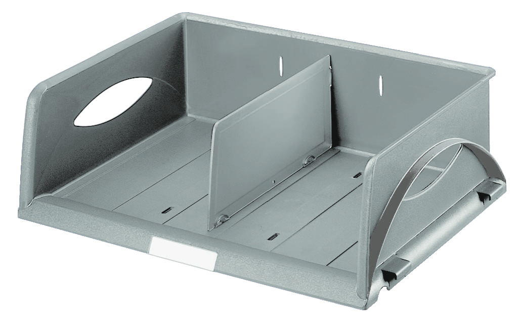 LEITZ Briefablage Sorty A4 quer grau DIN A4, 1 St.