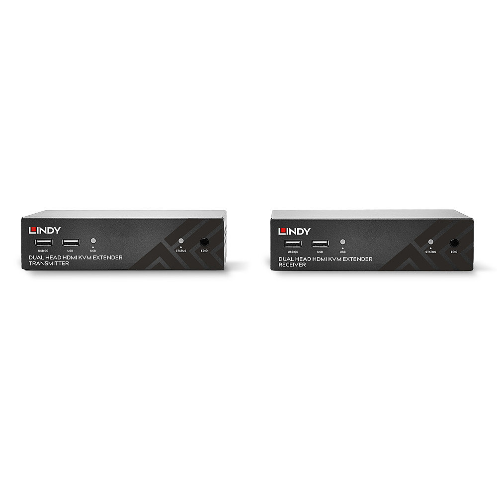 LINDY 100m Cat.6 Dual Head HDMI, USB & RS232 Extender