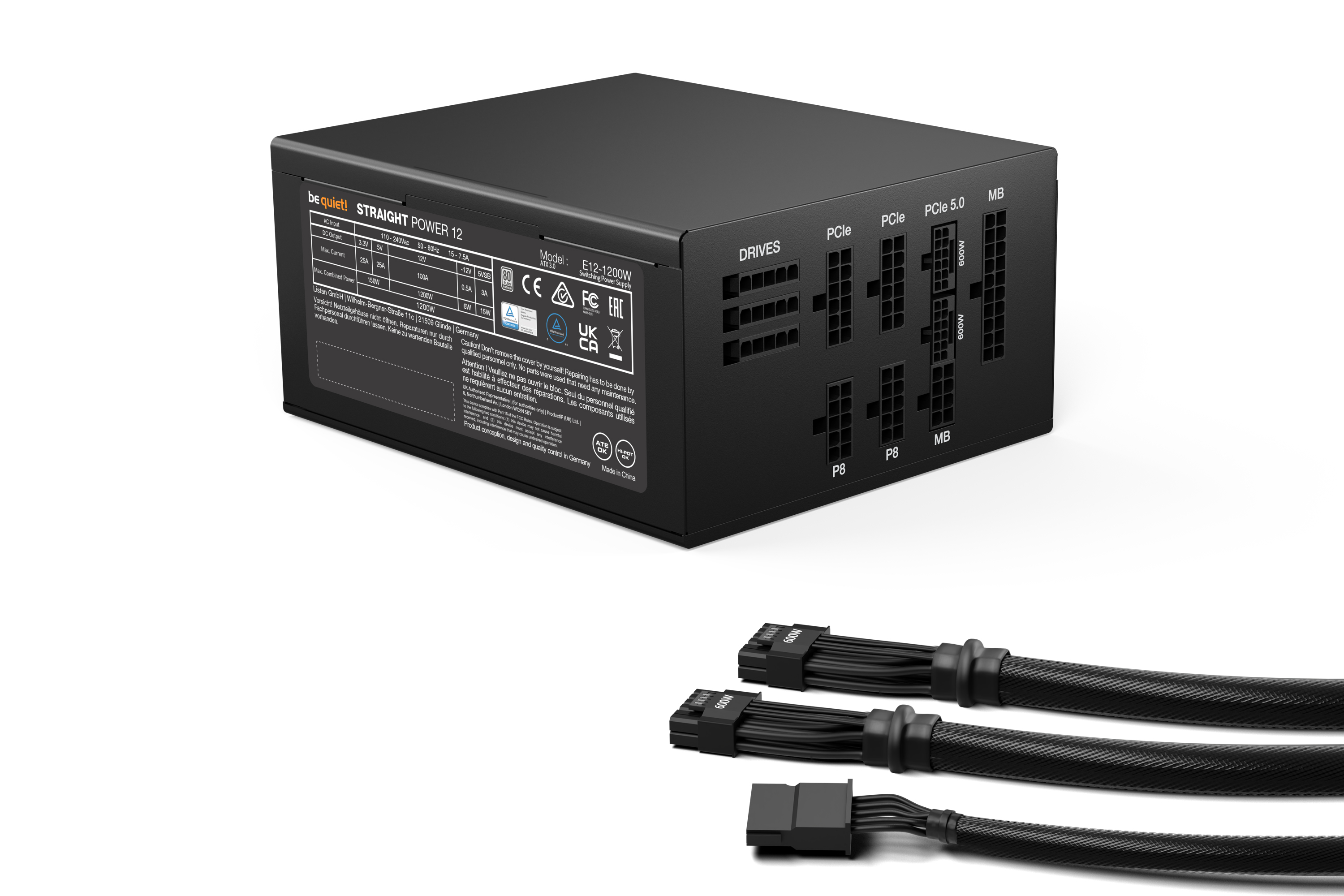 Straight Power 12 Platinum 1200W ATX3.1, PC-Netzteil