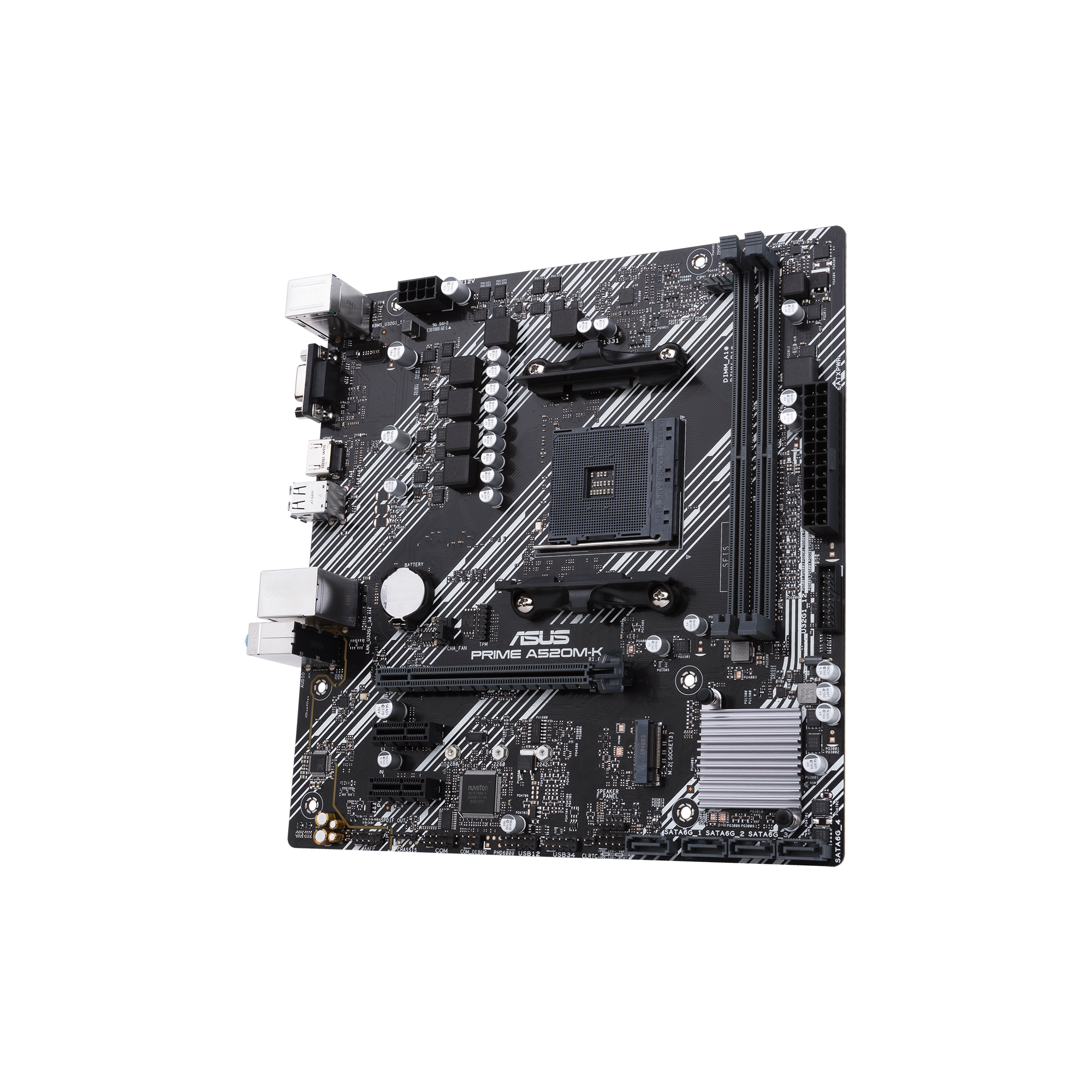 ASUS PRIME A520M-K AMD Socket AM4 for 3rd Gen AMD Ryzen mATX Form Factor DDR4