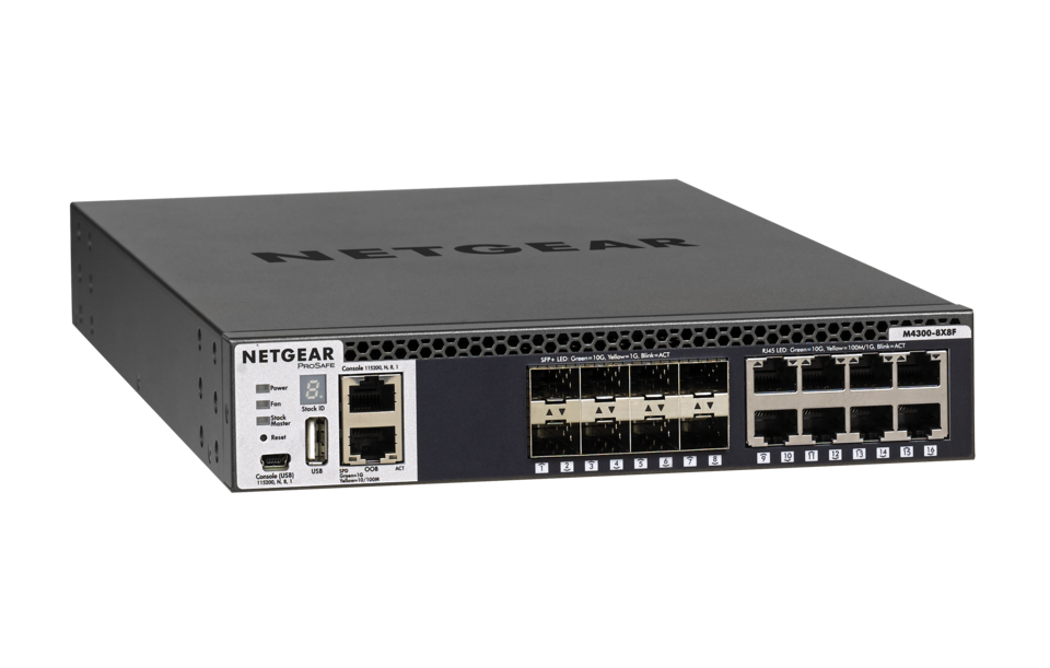 M4300 16-PORT 10GB ST.MG.SWITCH (8X8F)