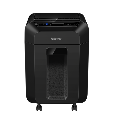 Fellowes AutoMax 90M Aktenvernichter mit Partikelschnitt P-4, 4 x 12 mm, bis 90 Blatt, schwarz
