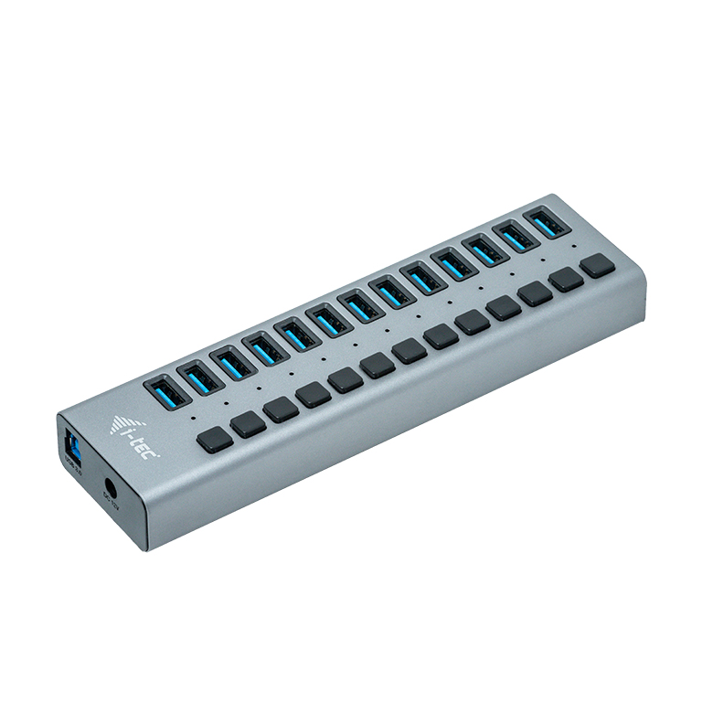 I-TEC USB 3.0 Charging HUB 13port port mit externem Netzadapter 60W 13x USB Ladeport fuer Tablets Notebooks Ultrabooks PC