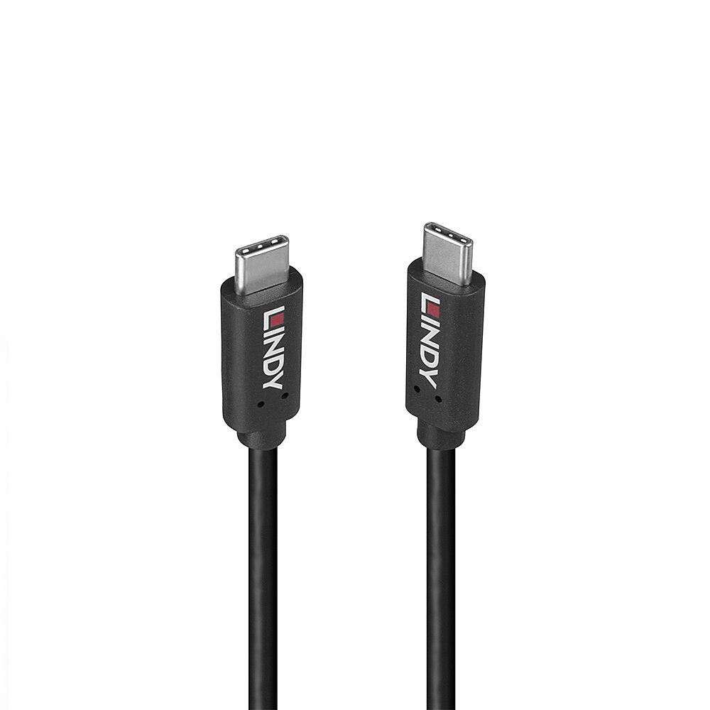 LINDY 1m USB 3.2 Typ C Kabel 20Gbit/s 100W PD GRS