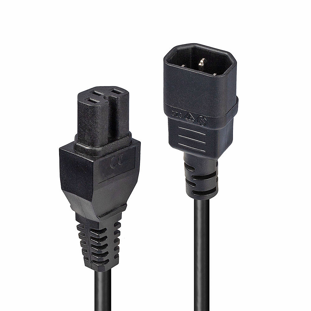 C14 an C15 ''Hot Condition'' Netzkabel, Stromversorgung