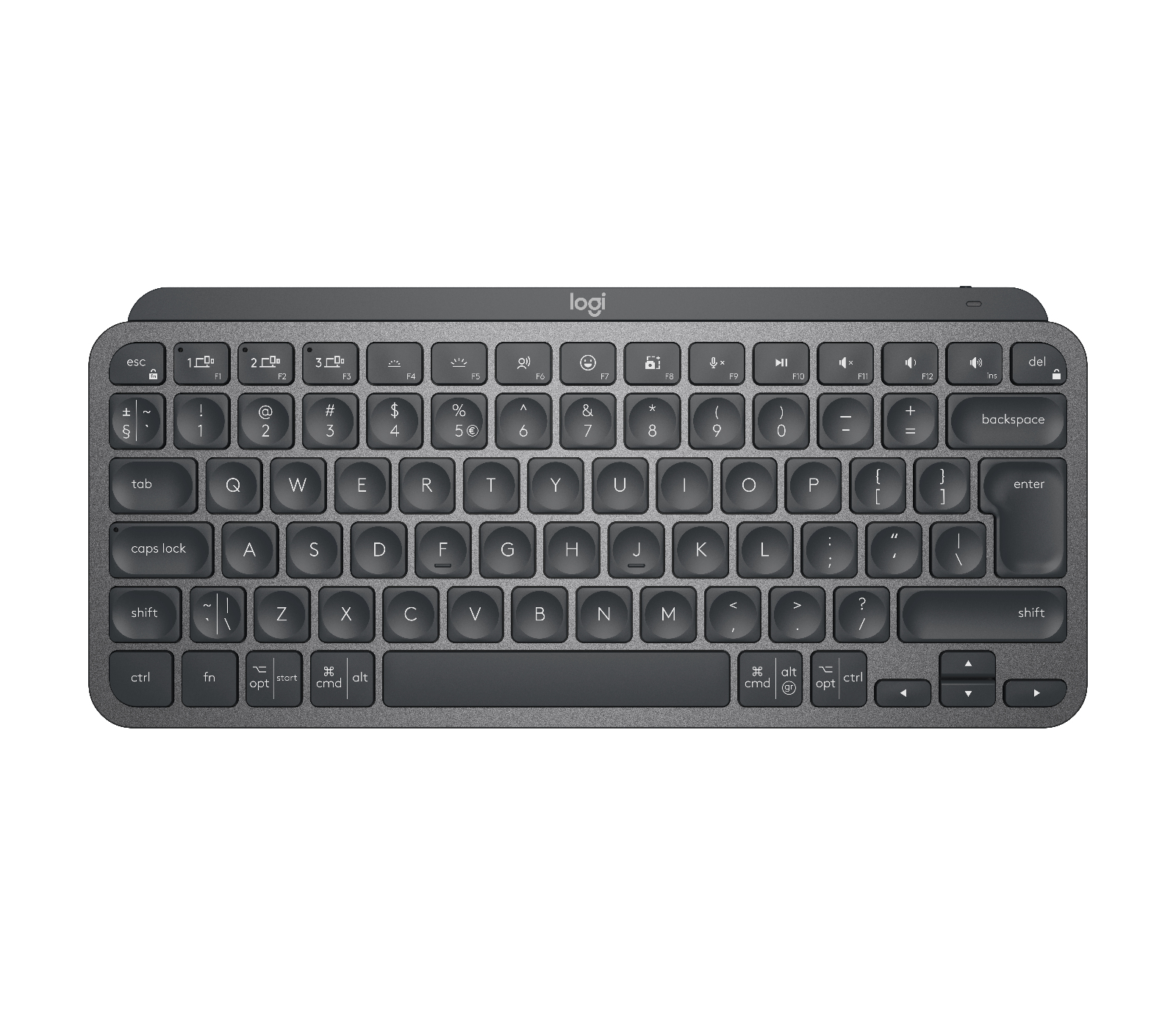 LGN Logitech MX Keys Mini Wireless Keyboard Dark Grey USL