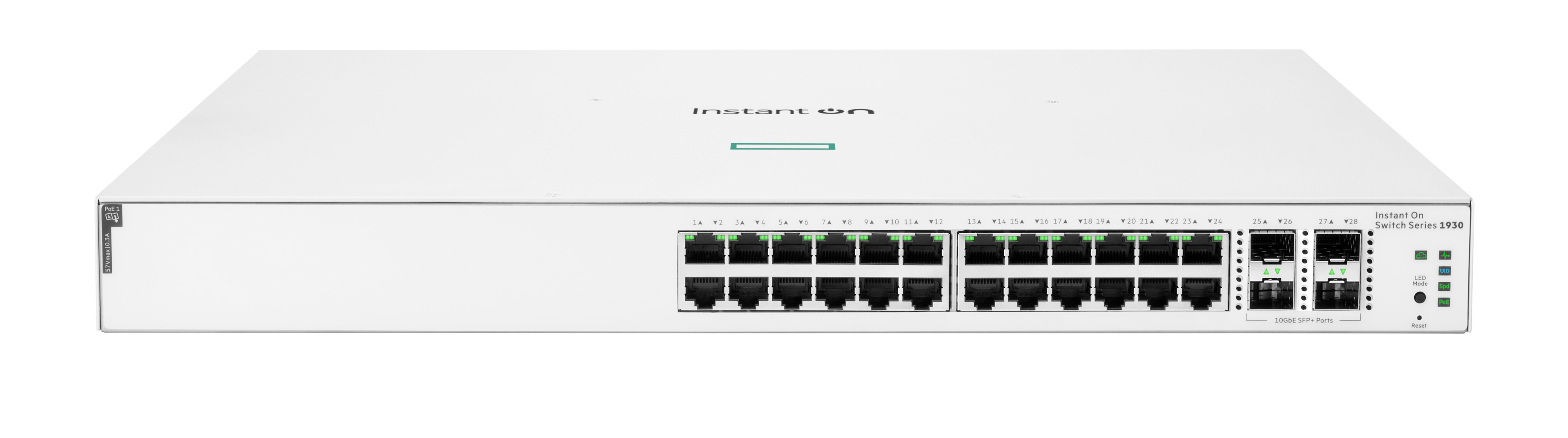 HPE ANW ION 1930 24p Gigabit CL4 PoE 4p SFP+ 370W Switch