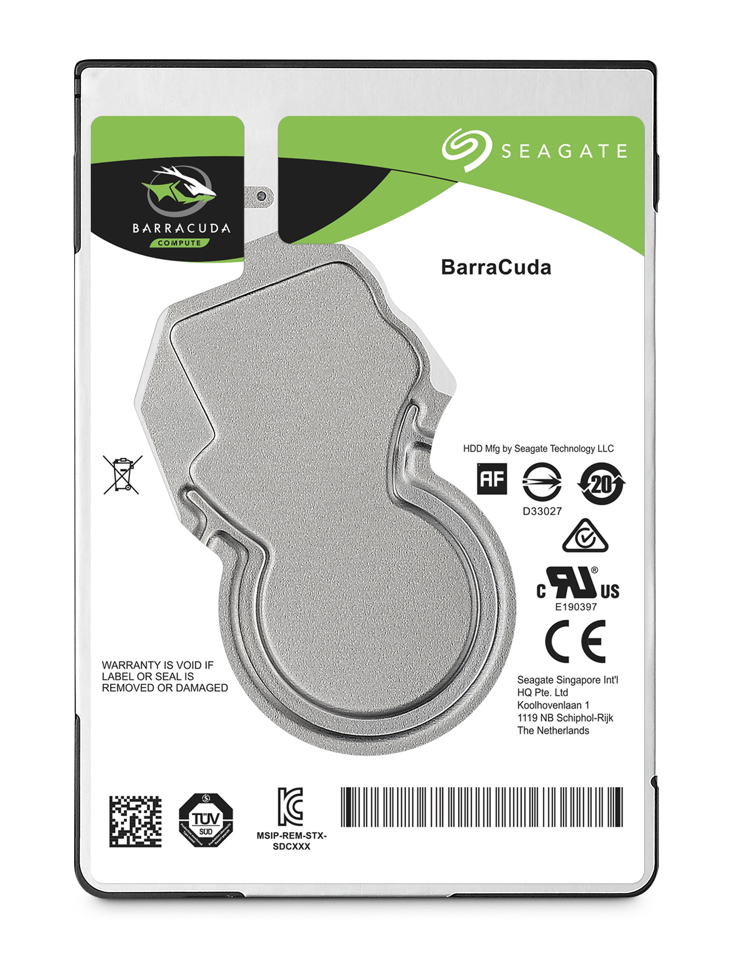 Seagate 6.3cm (2.5) 4TB SATA3 BarraCuda 5400 128MB 15mm intern