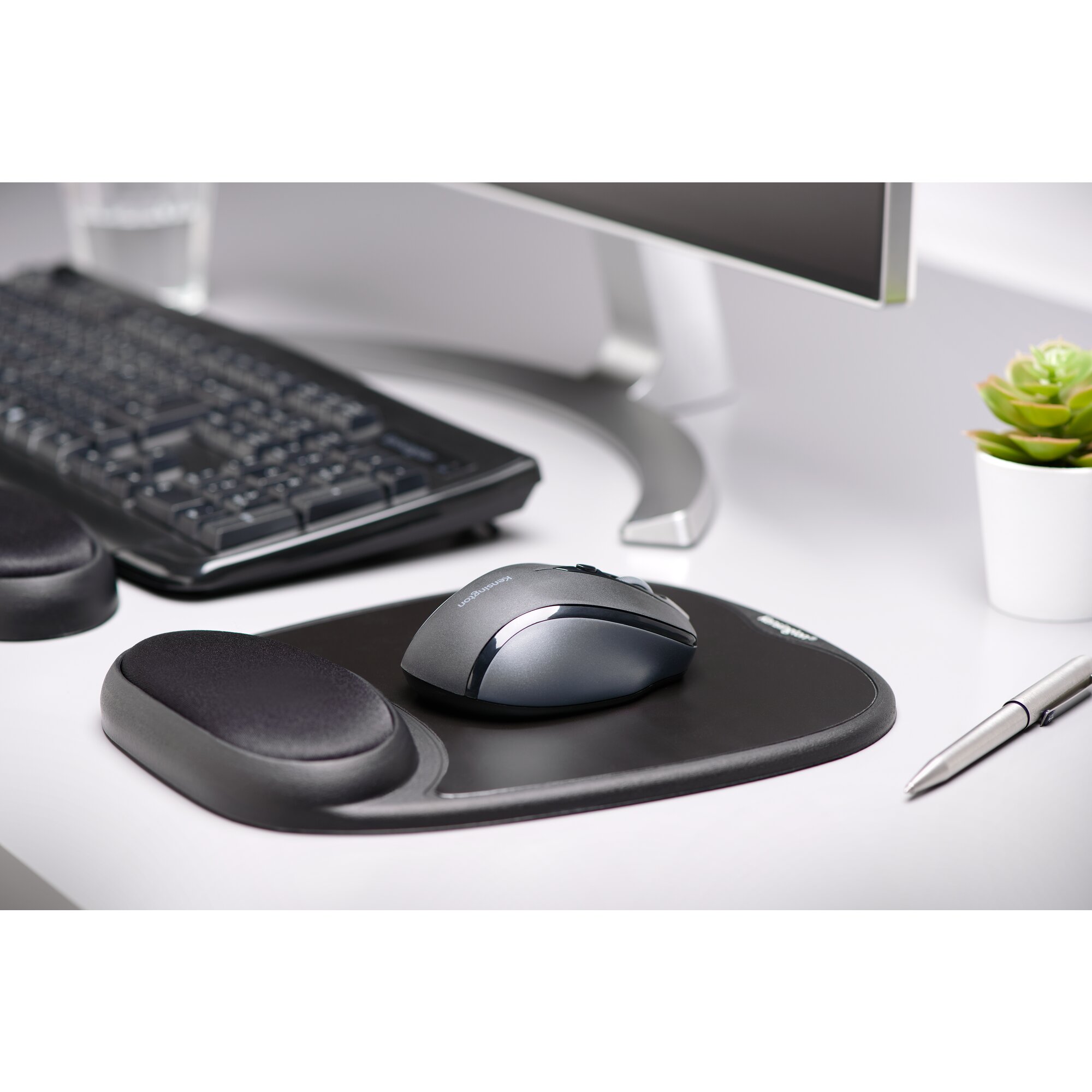 Kensington Mousepad mit Handgelenkauflage schwarz