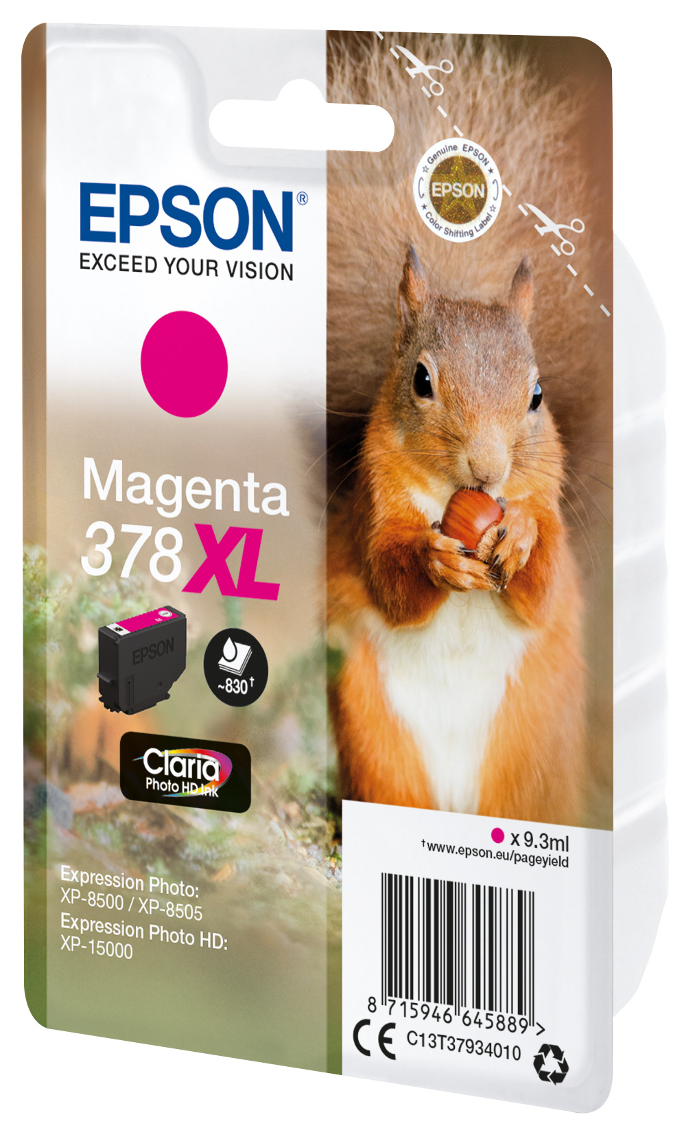 EPSON 378XL/T37934 (Eichhörnchen) magenta Druckerpatrone