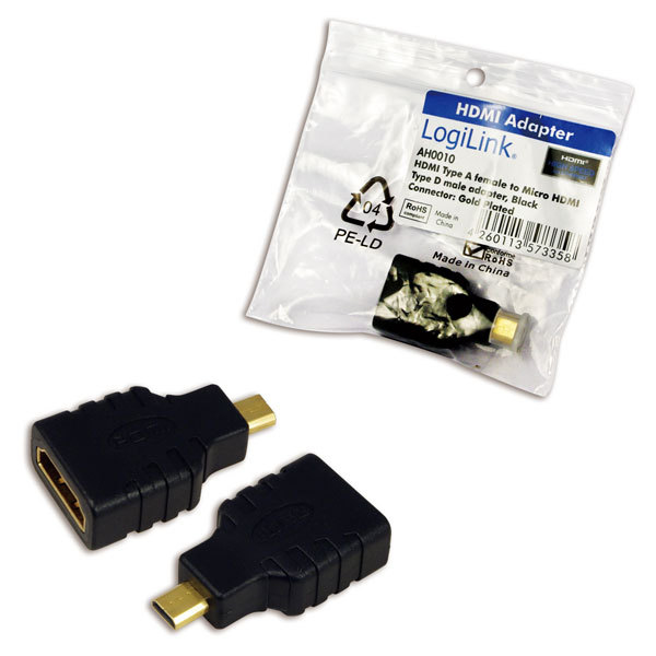 Logilink HDMI Adapter HDMI>micro HDMI Bu/St