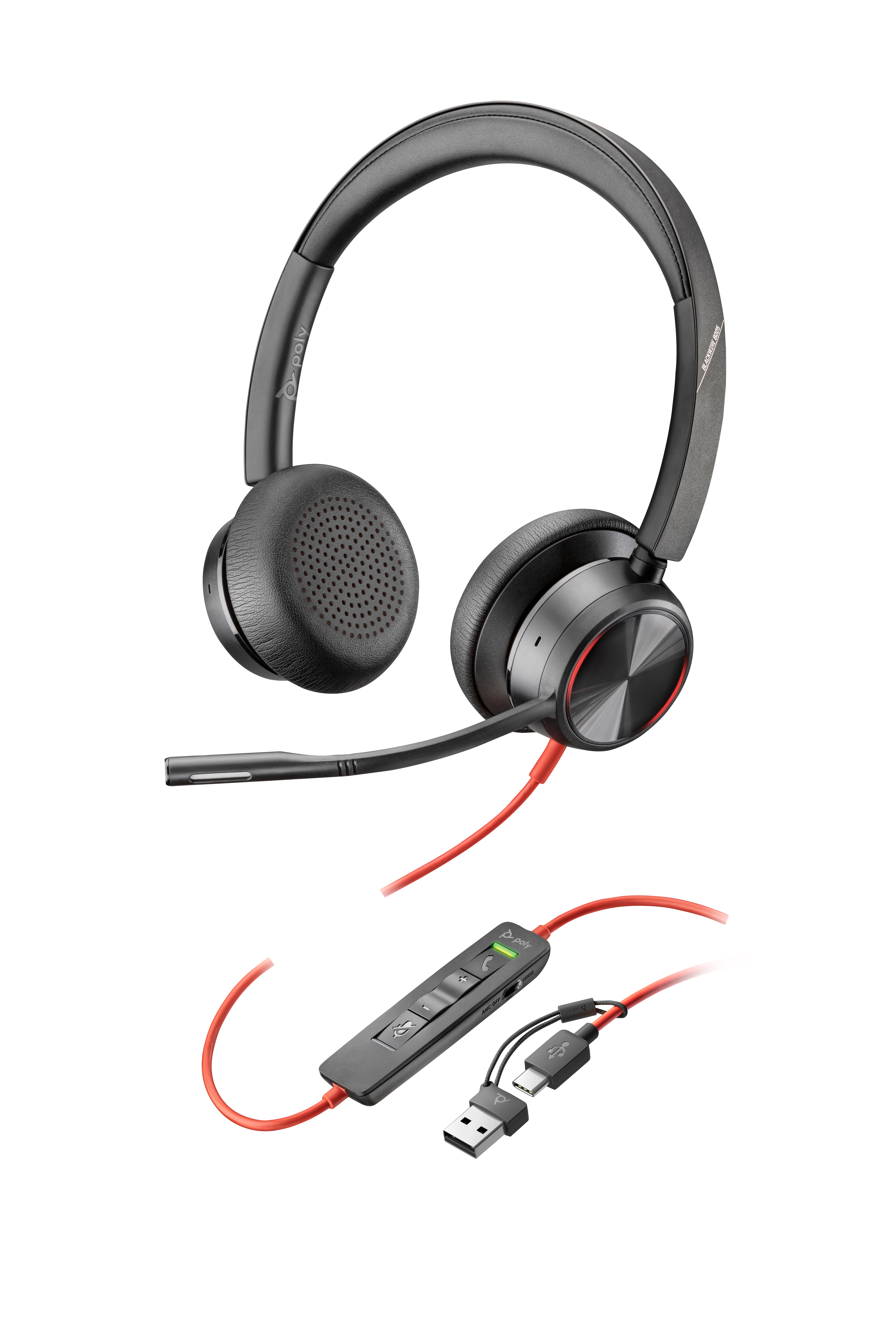 HP Poly Blackwire 8225 - Headset - On-Ear - kabelgebunden