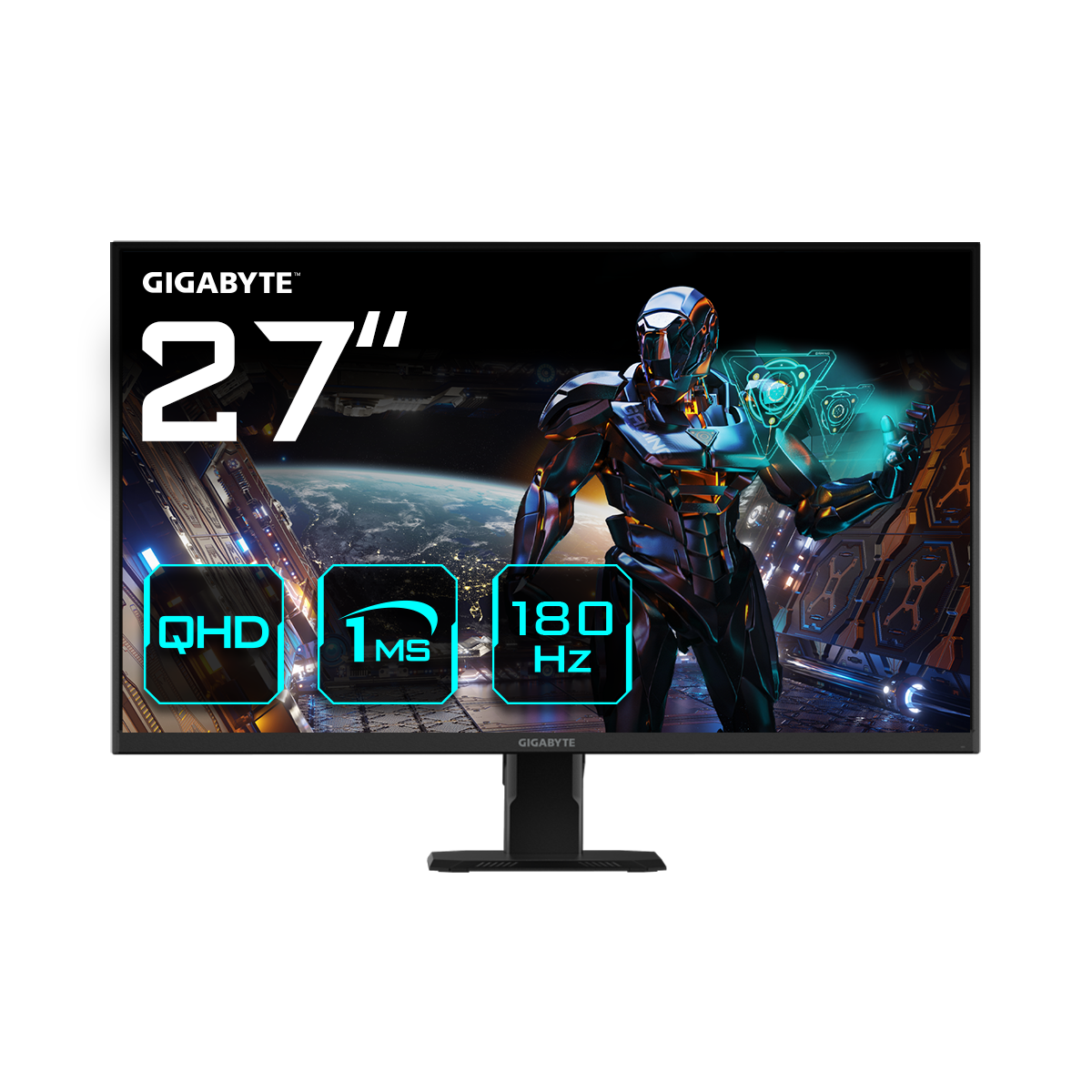 GIGABYTE GS27QA 68,58cm 27Zoll IPS monitor 2560x1440 QHD 300 cd/m2 180Hz 2xHDMI 2.0 1xDP 1.4