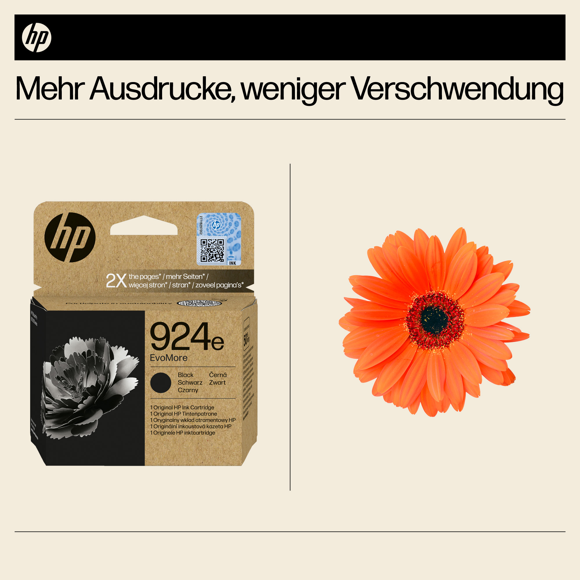 HP 924e(4K0V0NE) schwarz Druckerpatrone