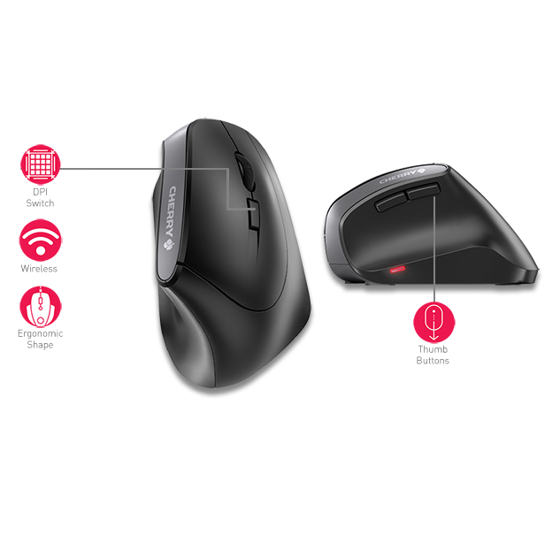 Mouse Cherry MW4500 wireless black (JW-4500)