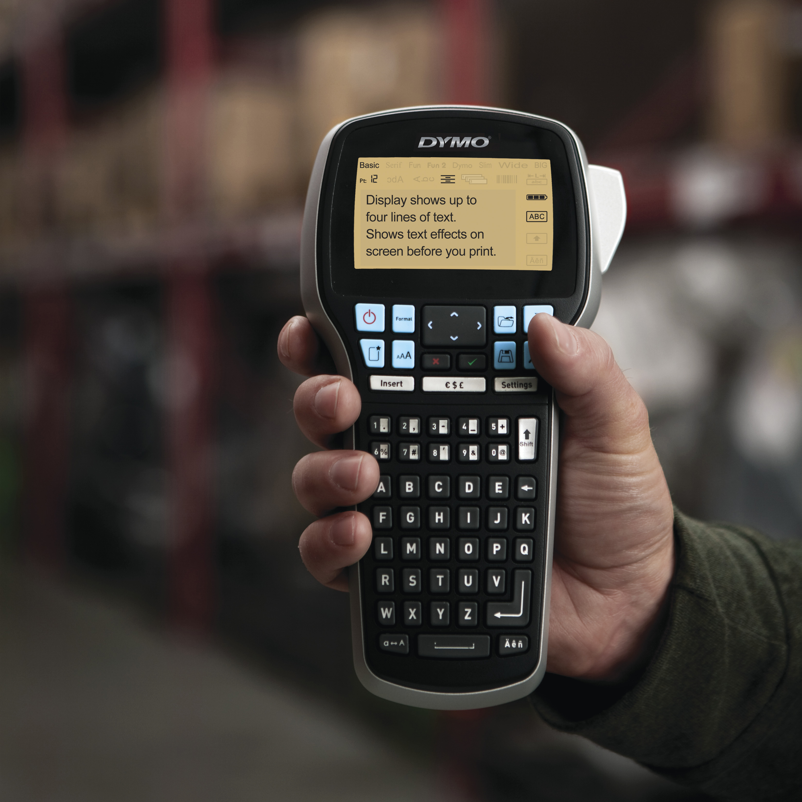 DYMO LabelManager 420P 6/9/12/19 mm D1-Bänder ABC
