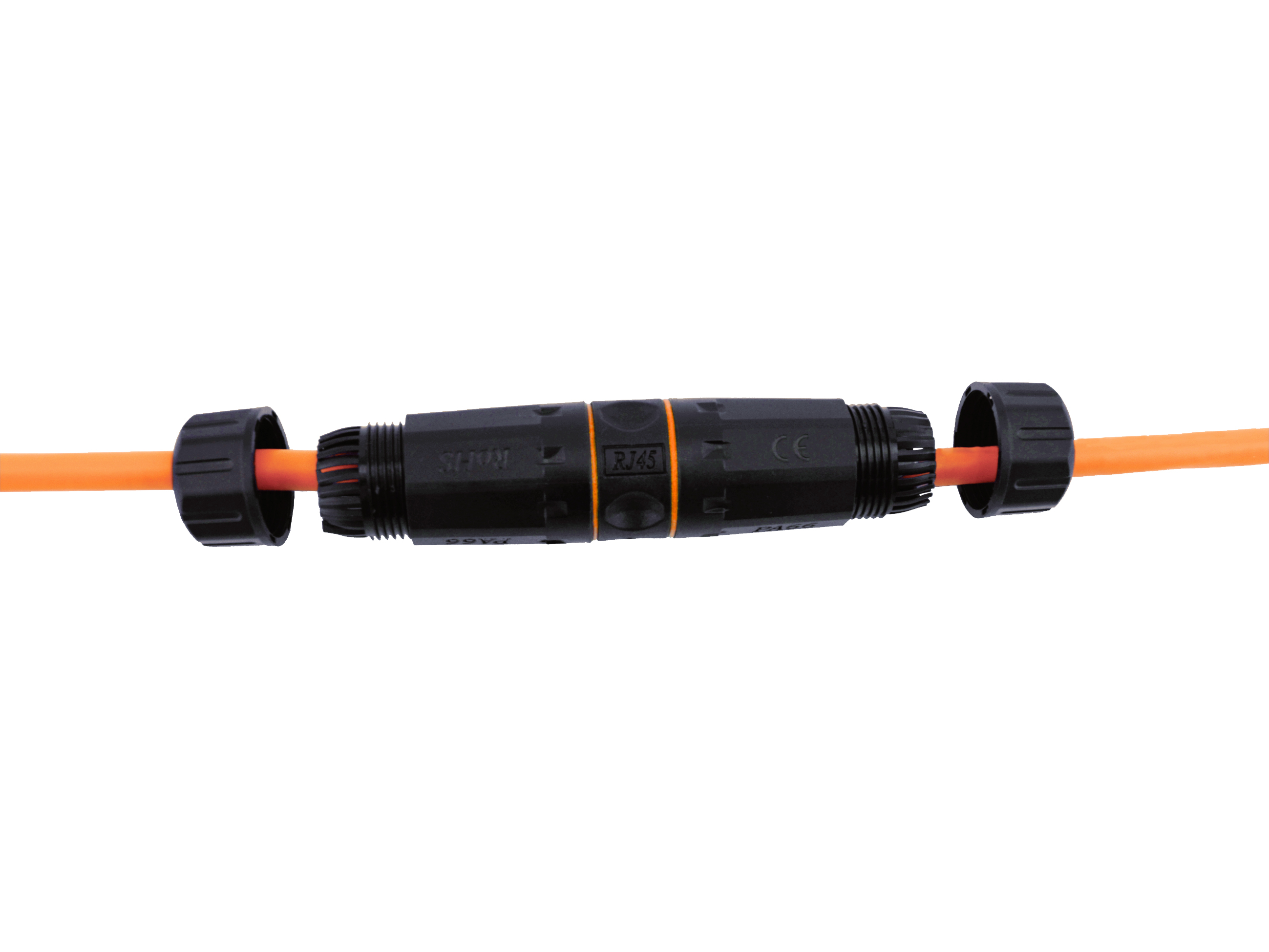 Equip Inline-Koppler Cat6a RJ45 IP68 Out/gesch. Bu/Bu 250MHz Polybeutel