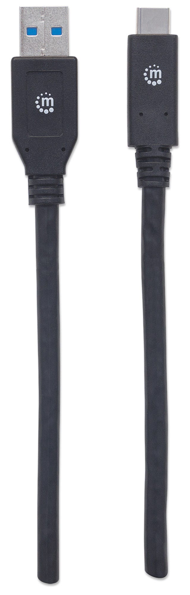 MANHATTAN USB 3.1 Typ C Gen1-Kabel 3m Typ C-Stecker auf Typ A-Stecker 5 Gbit/s schwarz