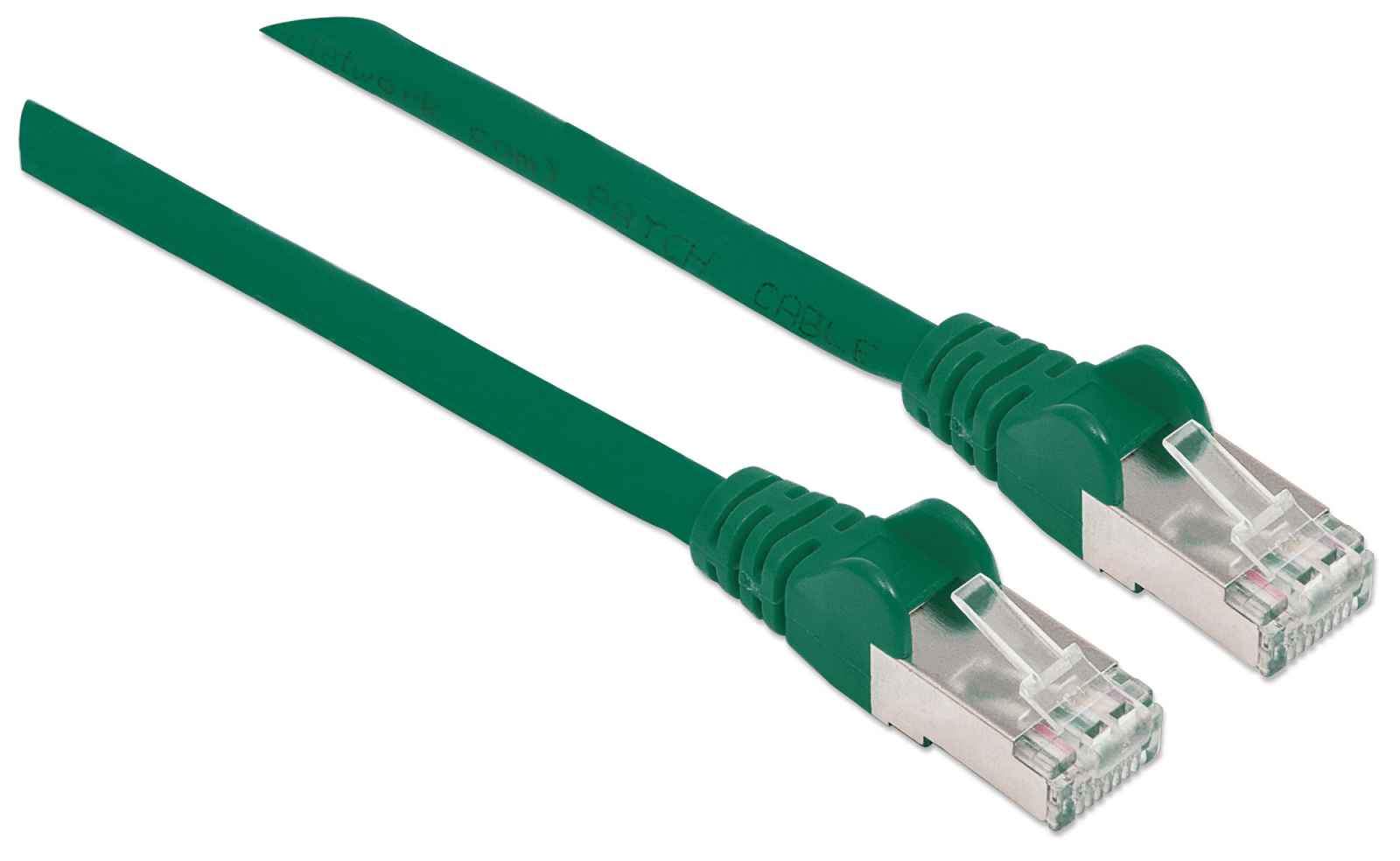 INTELLINET Cat6aPro Kabel Cat7 Rohkabel 0,25m gruen RJ45 Vollkupfer LS0H halogenfrei AWG 26 vergoldete Kontakte 10 Gigabit