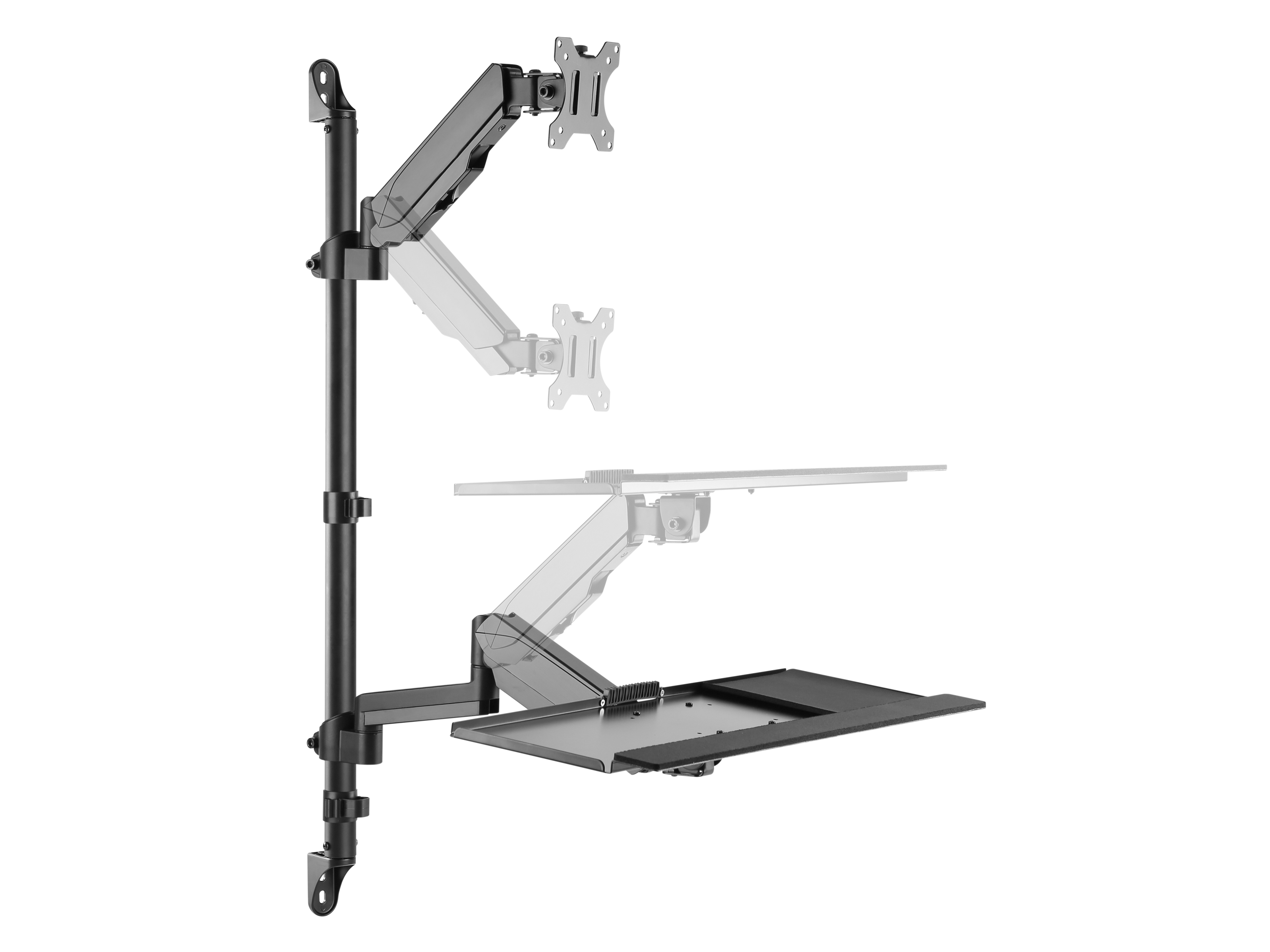 Equip Wandmontierte Workstation 17-32/1TFT 8Kg schwarz lite Retail