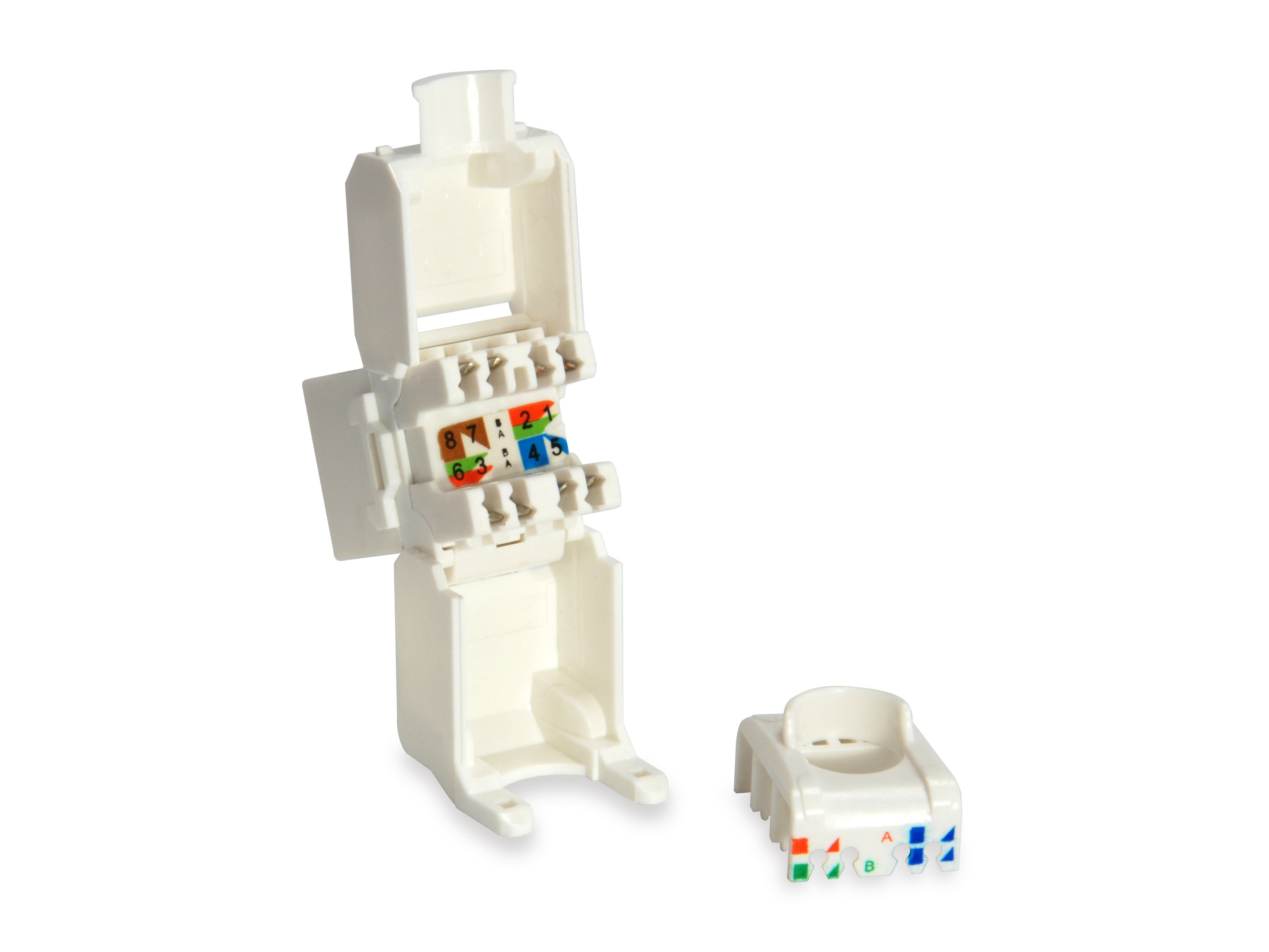 Equip Keystone Jack ungeschirmt Cat6 LSA wzf.8Stk sw