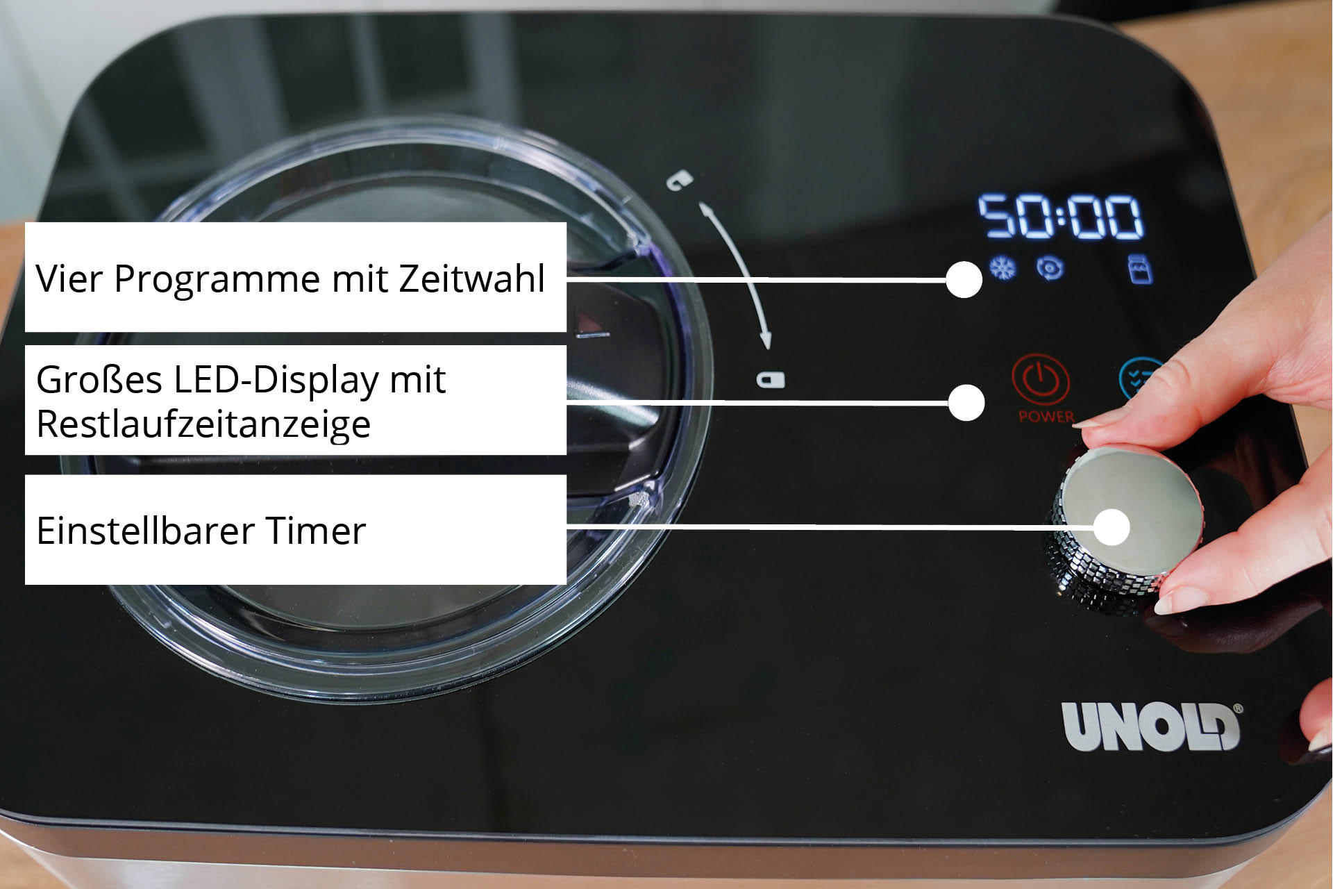 2-in-1 Eismaschine & Joghurtbereiter EVA
