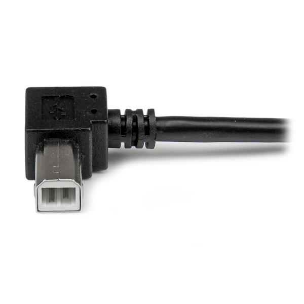 2M RIGHT ANGLE USB B CABLE .