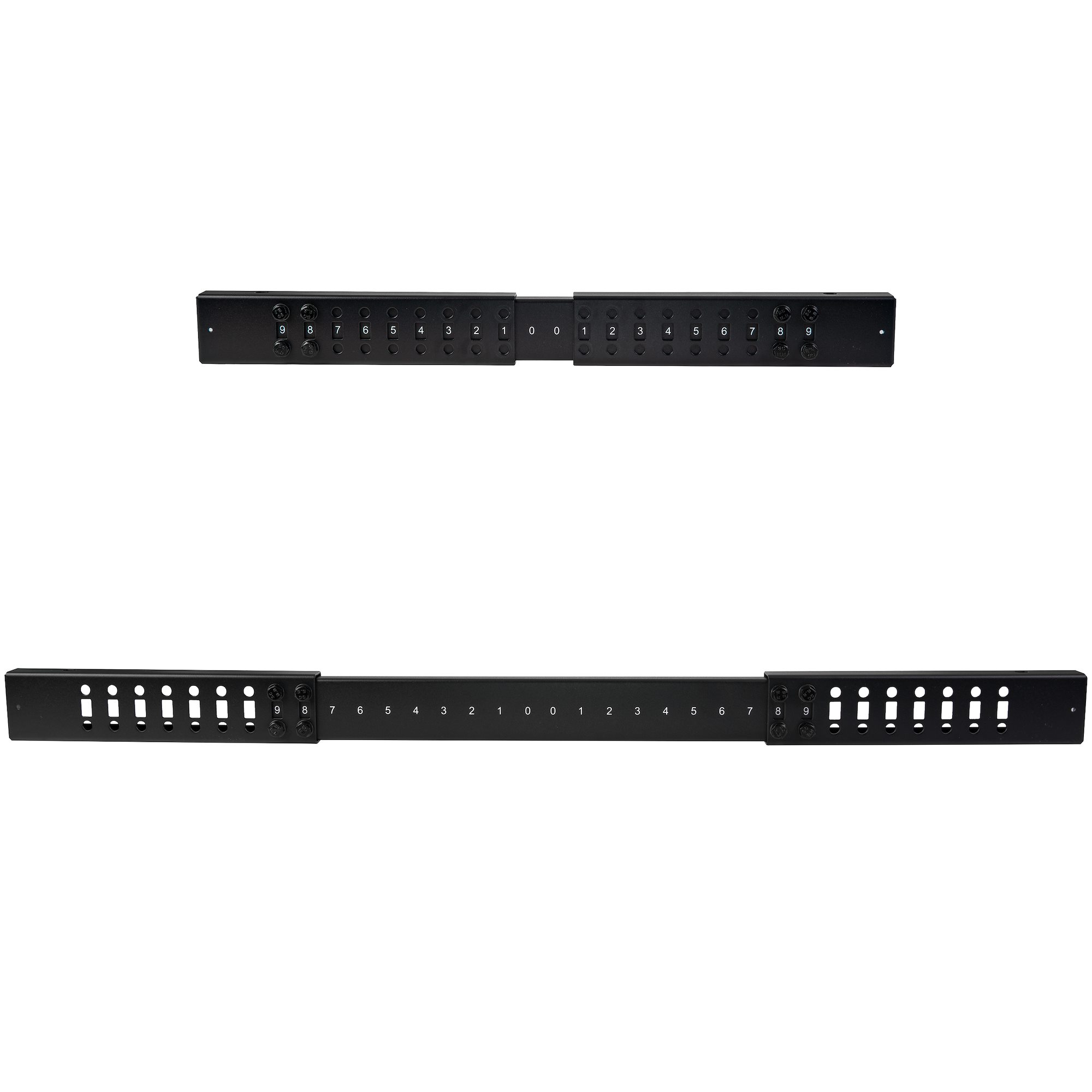 STARTECH.COM 12U Adjustable Depth Open Frame 4 Post Server Rack w/ Casters / Levelers and Cable Management Hooks