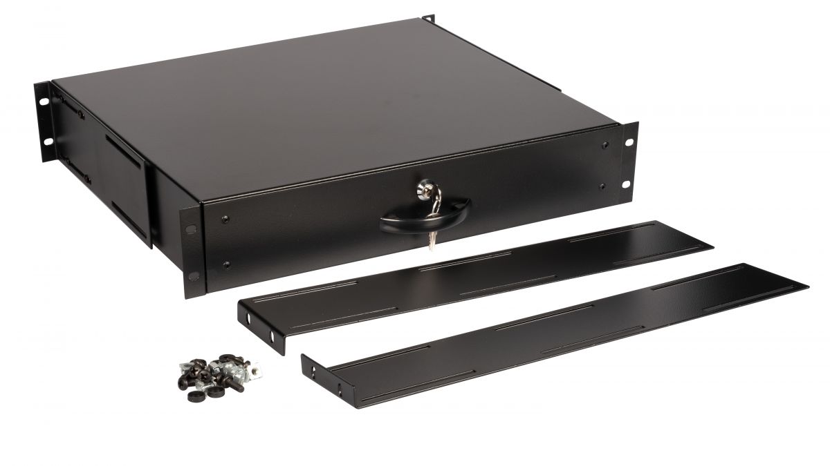 Equip 19 Schublade für Serverschränke abschl. 2U RAL9005