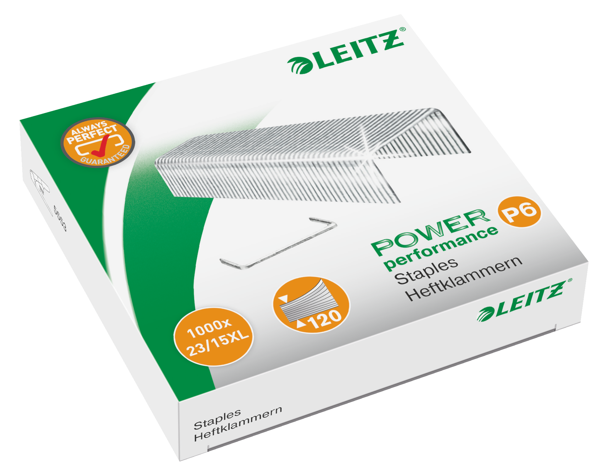 LEITZ Heftklammern 5579 23/15 XL, 1.000 St.