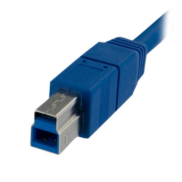 StarTech.com SuperSpeed USB 3.0 Kabel A auf B 1 m Blau