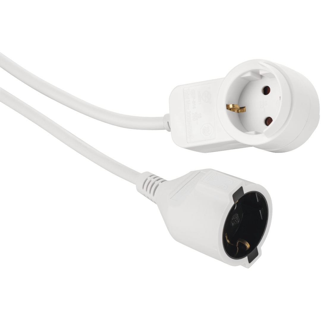 hama Powerplug Verlängerungskabel weiß
