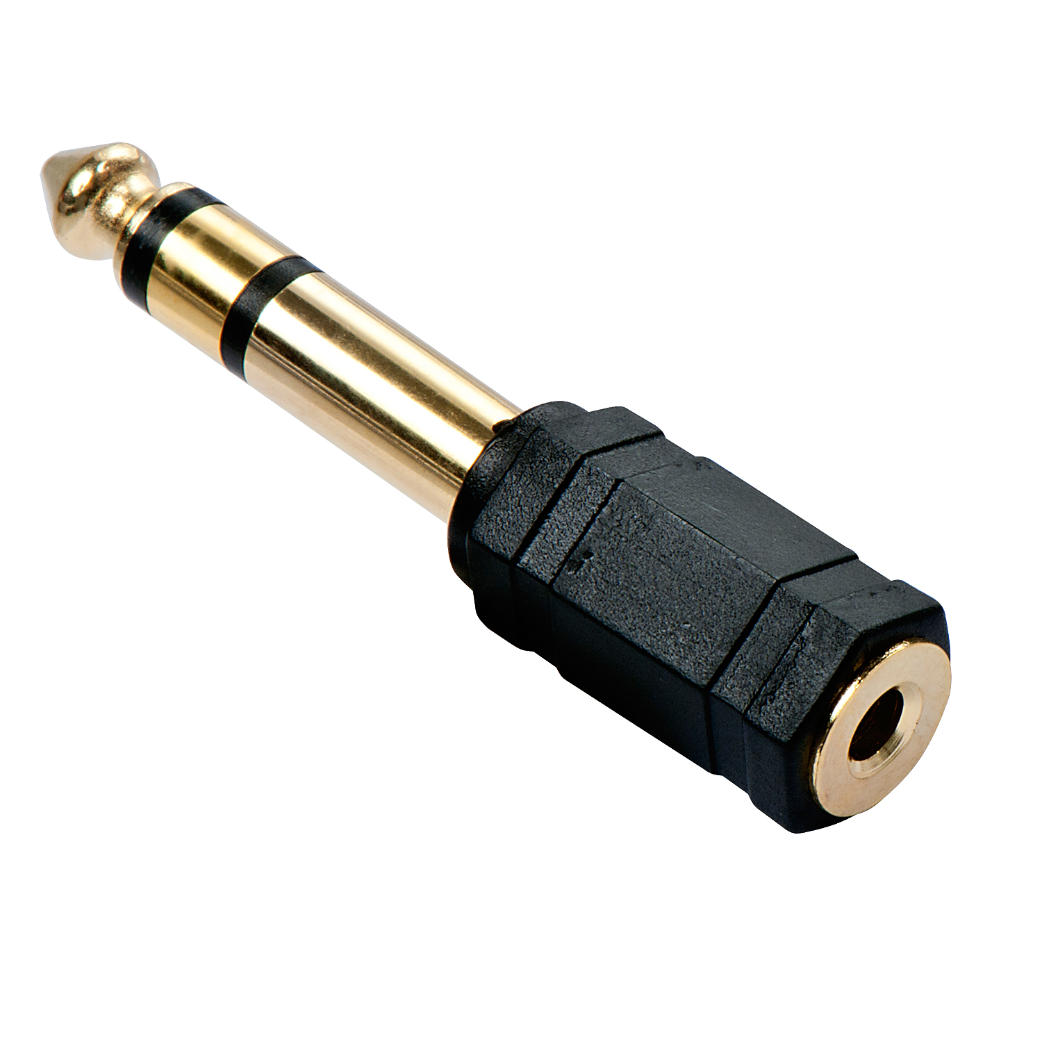 STEREO AUDIO-ADAPTER 3.5MM K LINKENBUCHSE AN 6.3MM KLINKEN