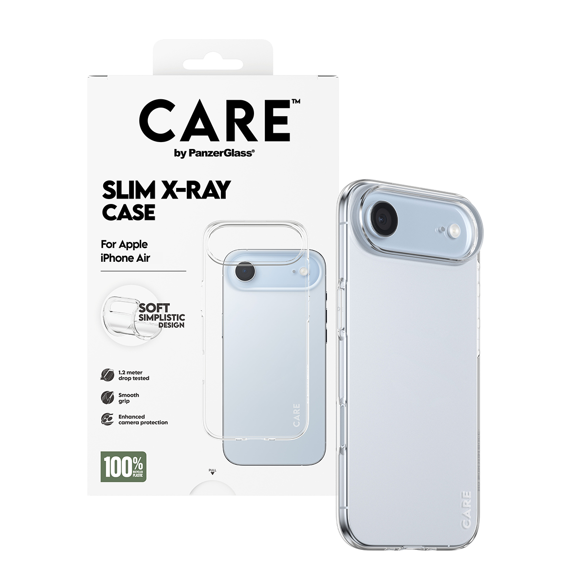 CARE BY FASHIONABLE CASE TRANSP X-RAY SOFT BASIC IPHONE 17 AIR