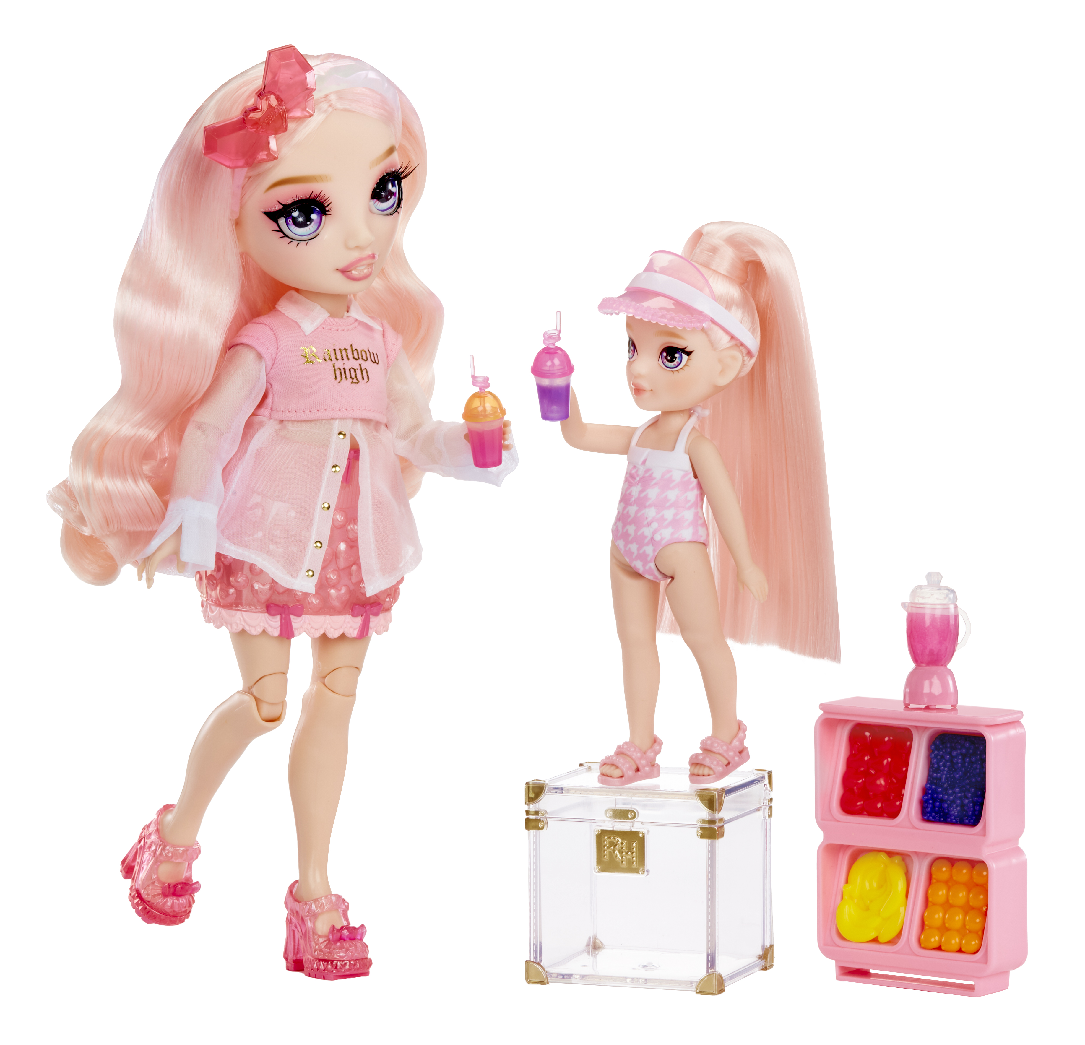 Rainbow High Little - Pool Day with Blush Spielset, Spielfigur