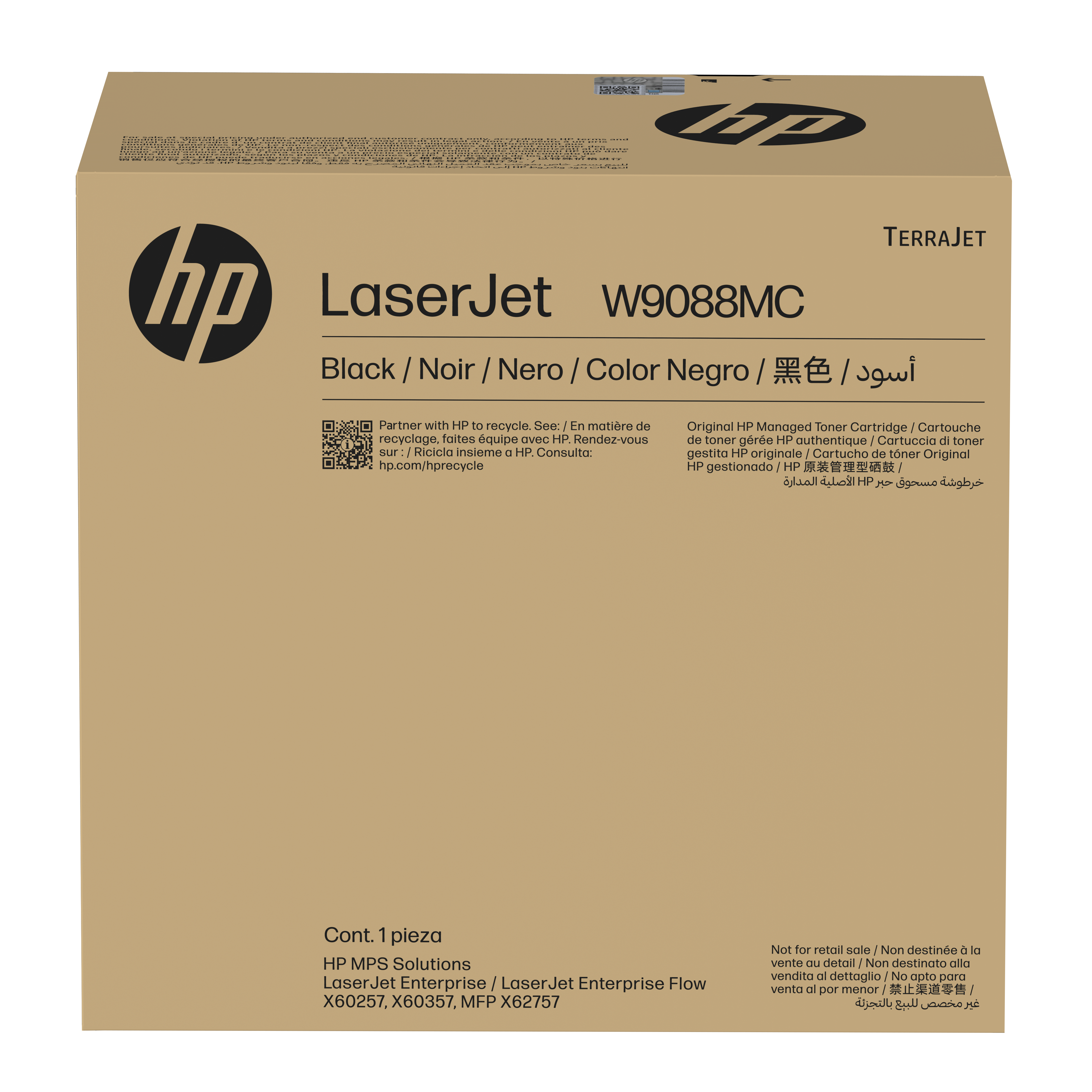 HP W9088MC Black Managed LaserJet Toner cartridge