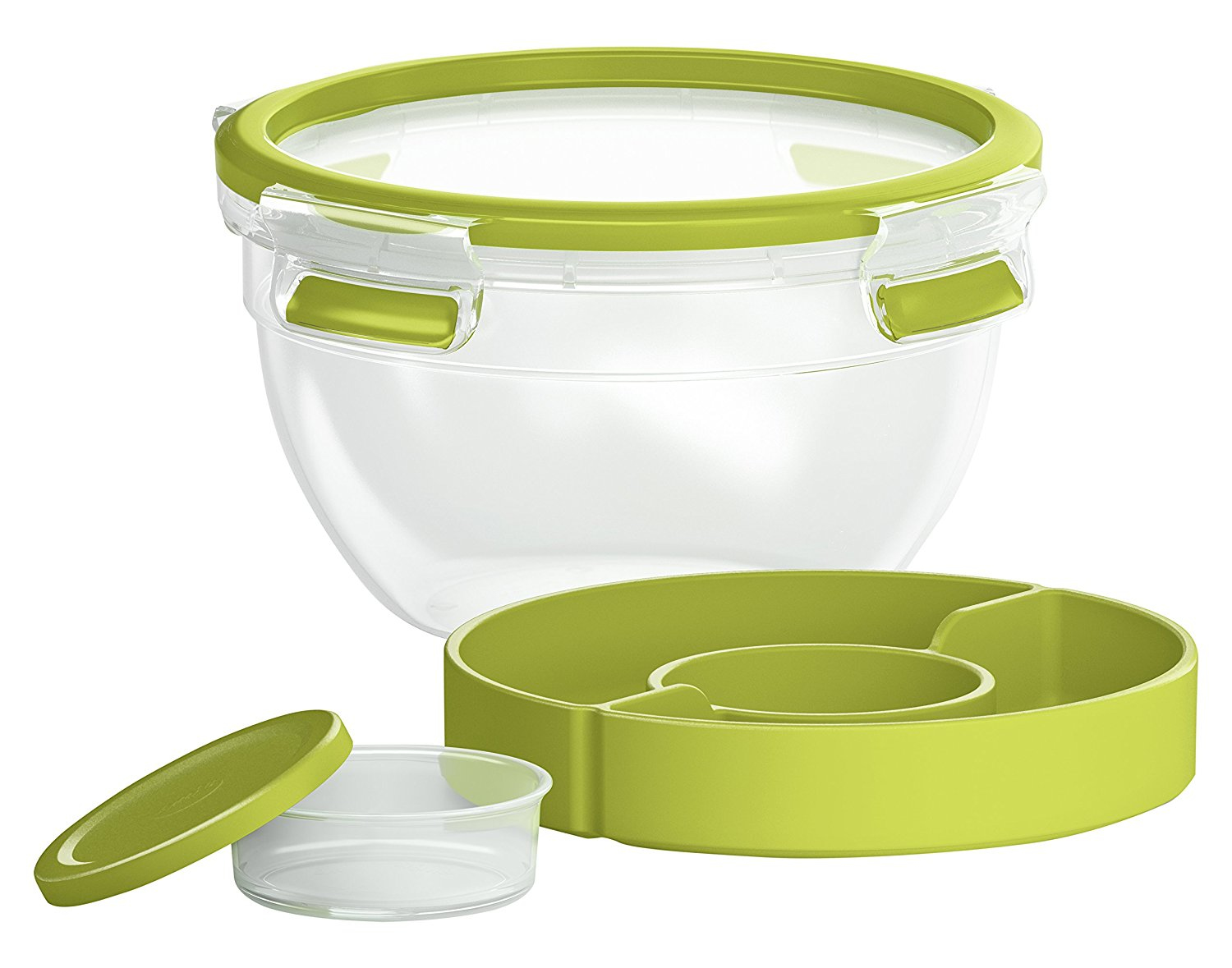 emsa Frischhaltedose CLIP & GO 9,5 cm hoch transparent 1,0 l, 1 St.