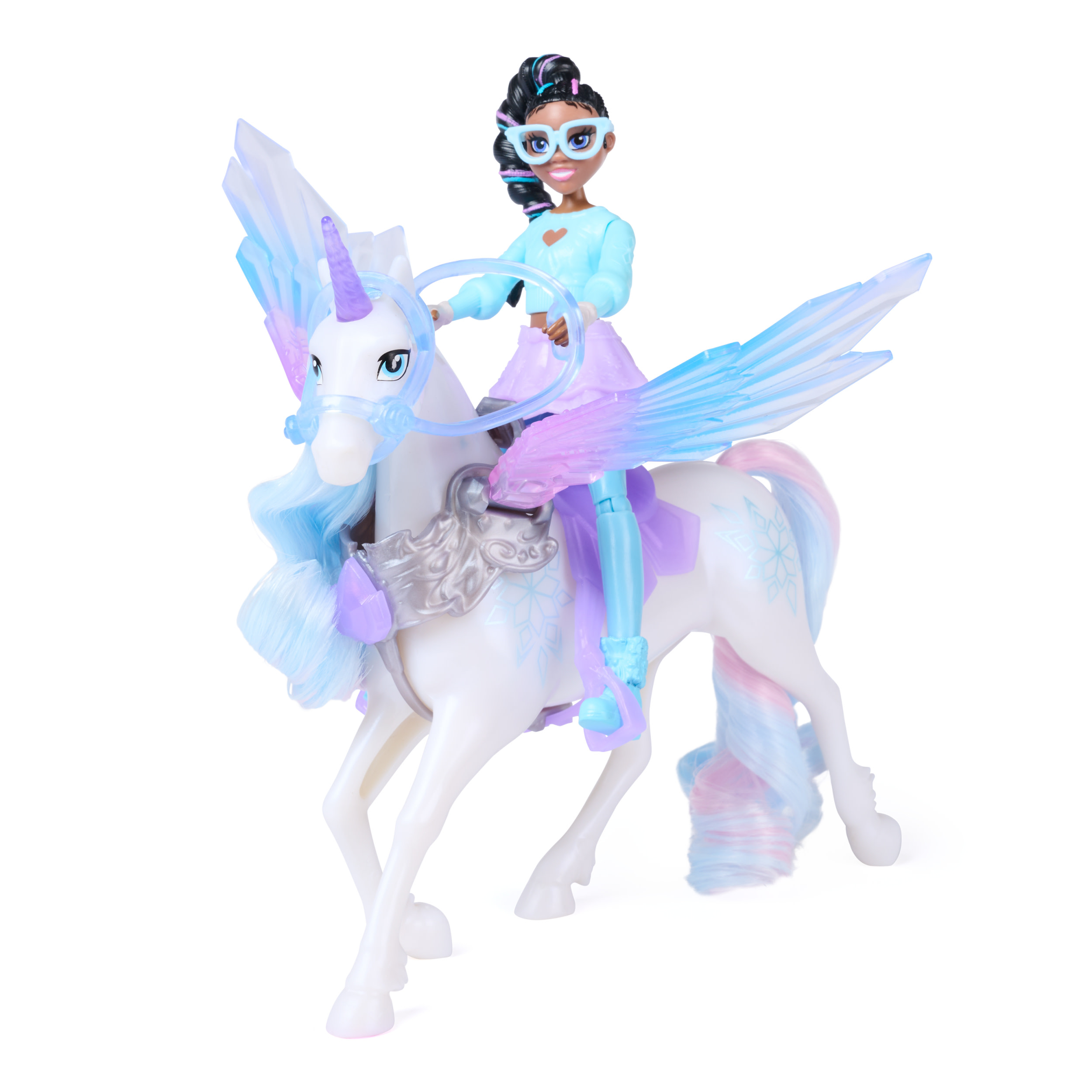 Unicorn Academy - Wing Magic Layla und Glacier Spielset, Spielfigur