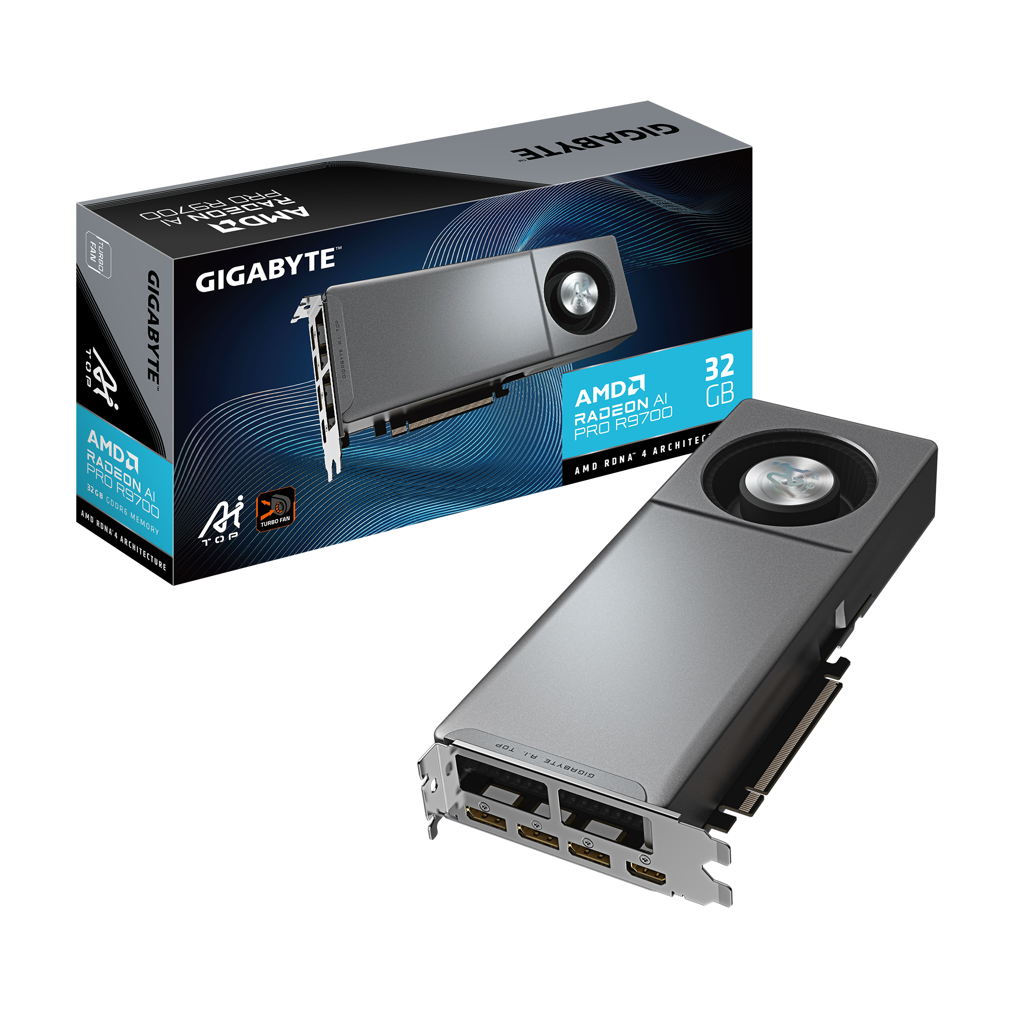 VGA Gigabyte Radeon AI PRO R9700 32GB AI TOP