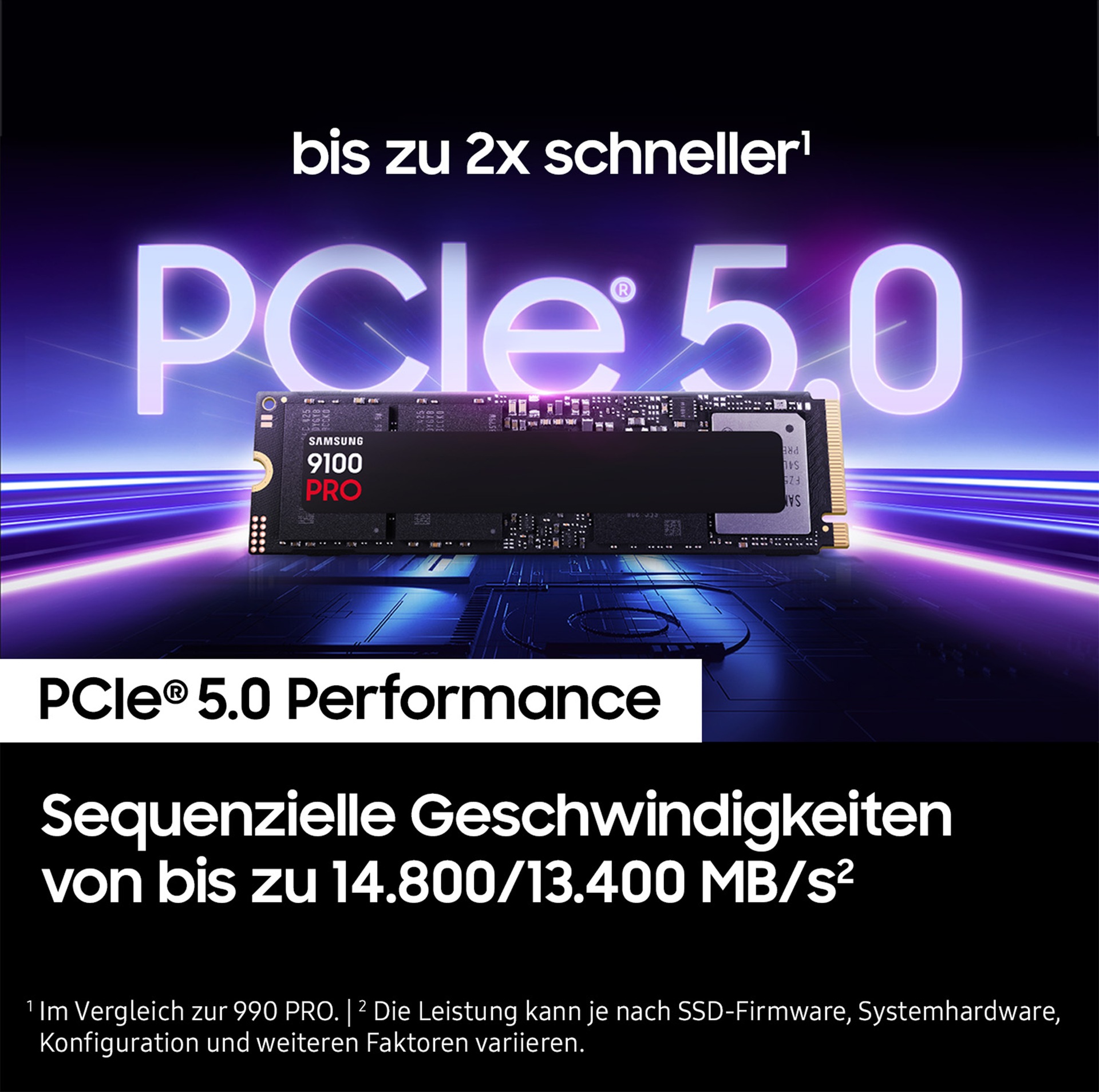 SSD M.2 (2280) 1TB Samsung 9100 PRO (PCIe 5.0/NVMe)