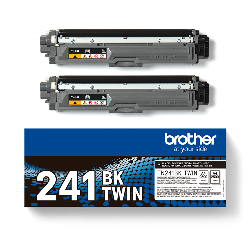 TN-241BKTWIN TONER F. DCP9020CD 70CDW/MFC-9140CDN/9330CDW/40CDW