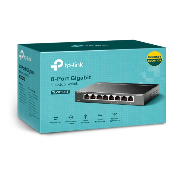 TP-Link Switch 8x GE TL-SG108s Metall Gehäuse V4.4