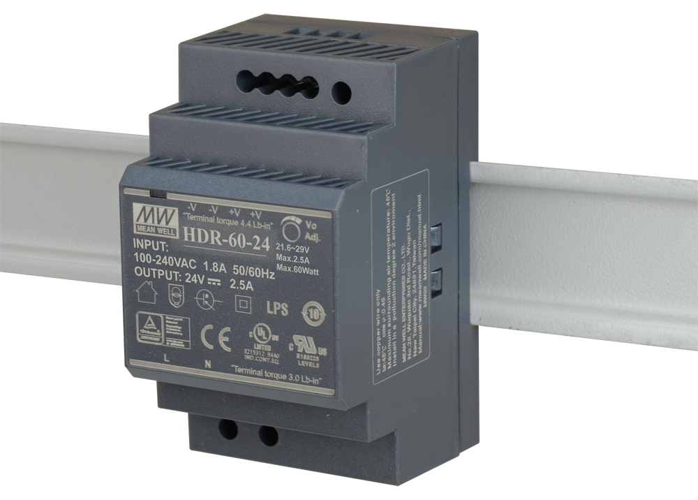 D-LINK DIS-H60-24 60W 24VDC Ultra Slim DIN Rail PSU fuer DIS-100G DIS-200G DIS-300G