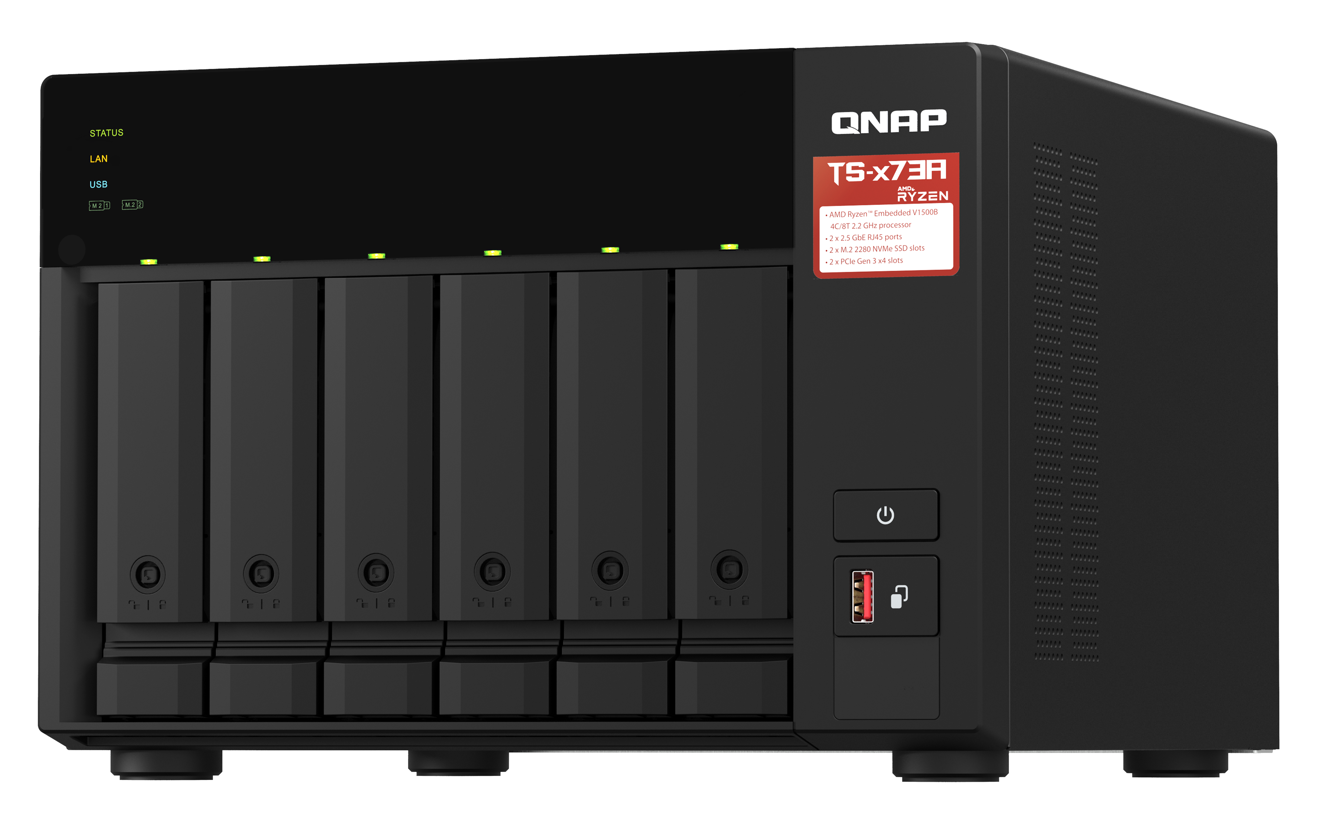 NAS Server QNAP TS-673A-8G 6-Bay