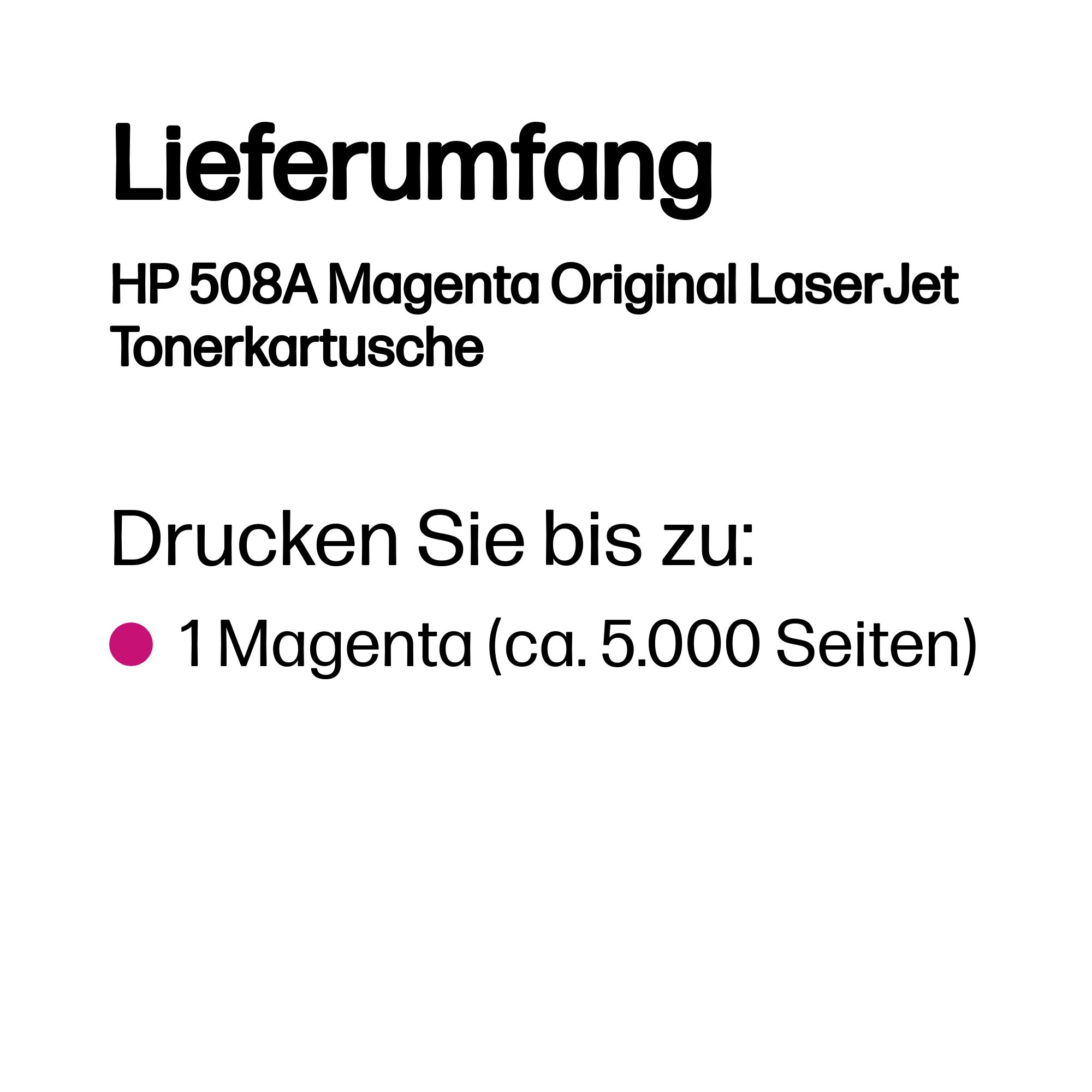 HP 508A (CF363A) magenta Tonerkartusche