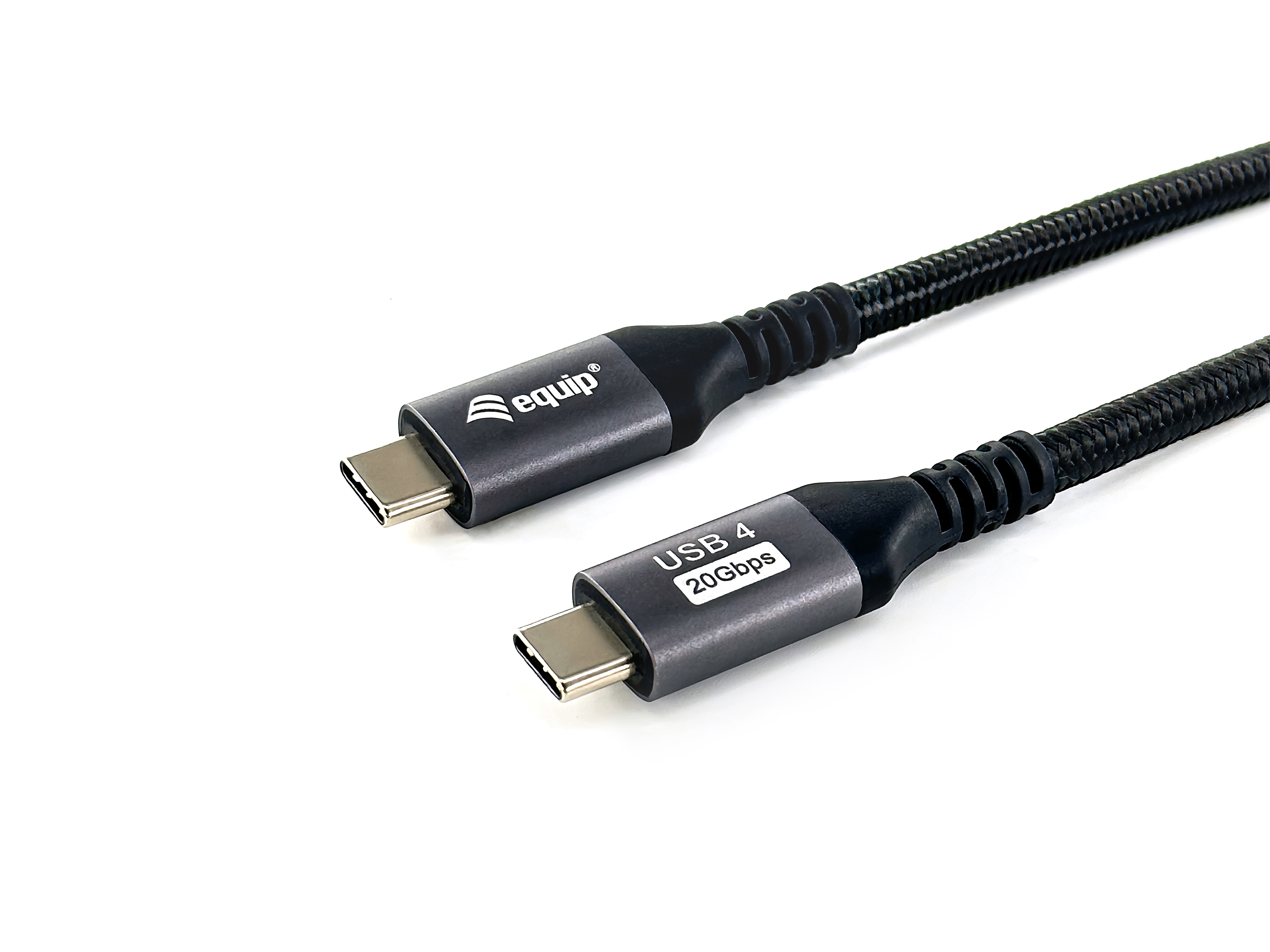 Equip Kabel USB-C4.0->C Gen2x2 PD100W St/St 2.00m schwarz